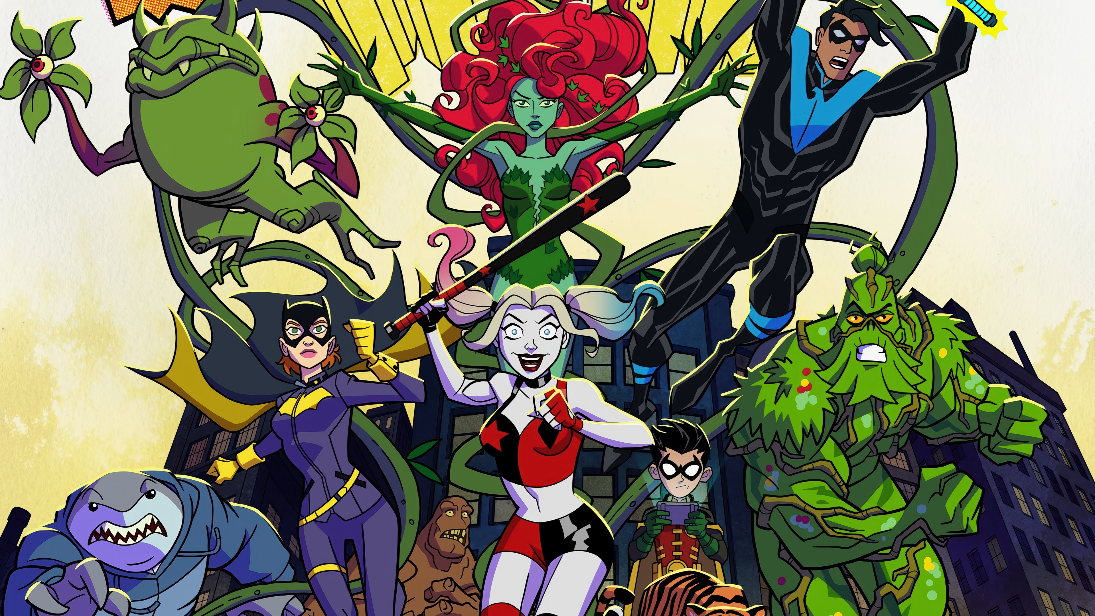 Harley Quinn and Friends 4K HD Wallpaper