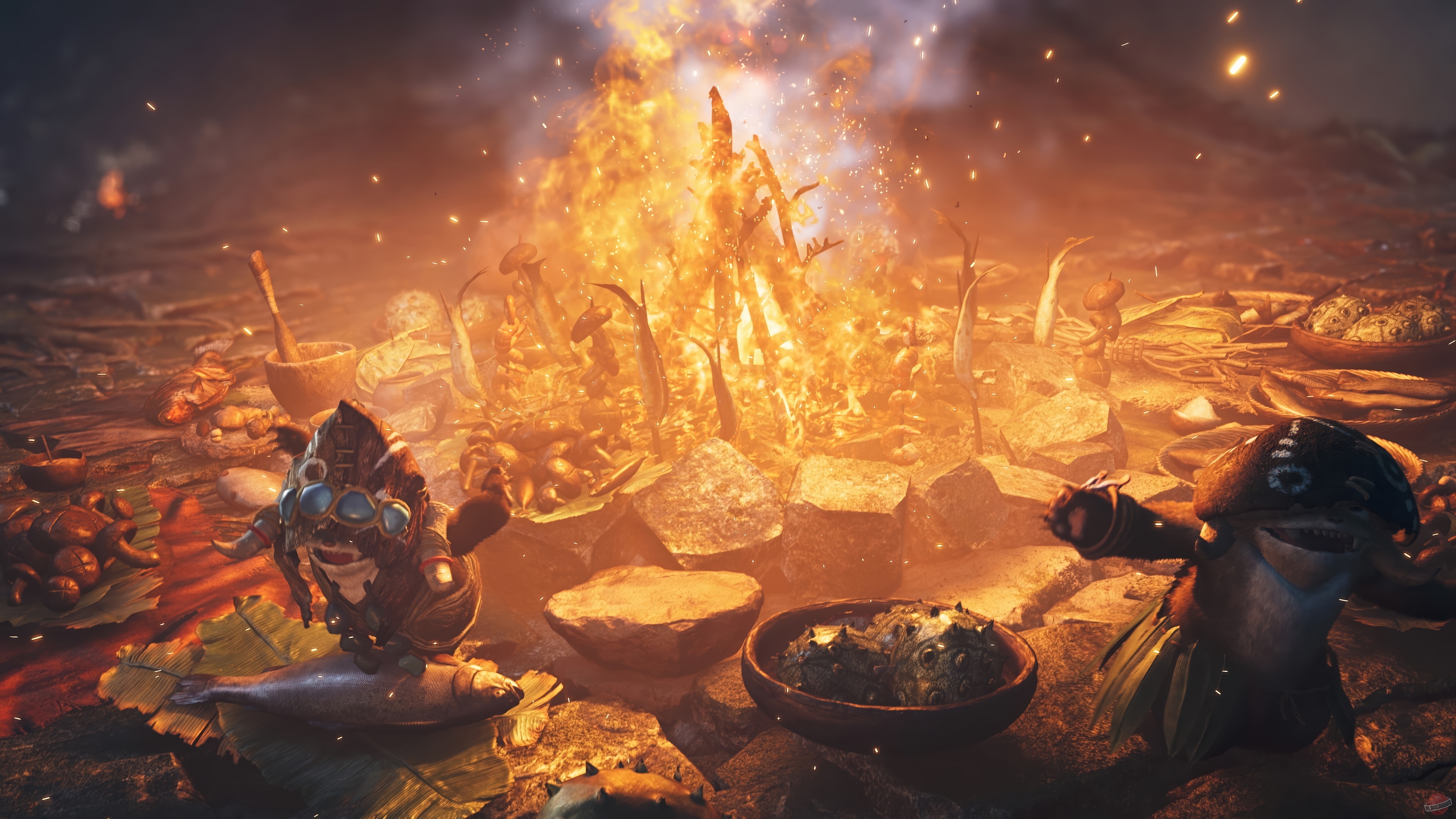 Monster Hunter Wilds cooking scene 4K HD Wallpaper