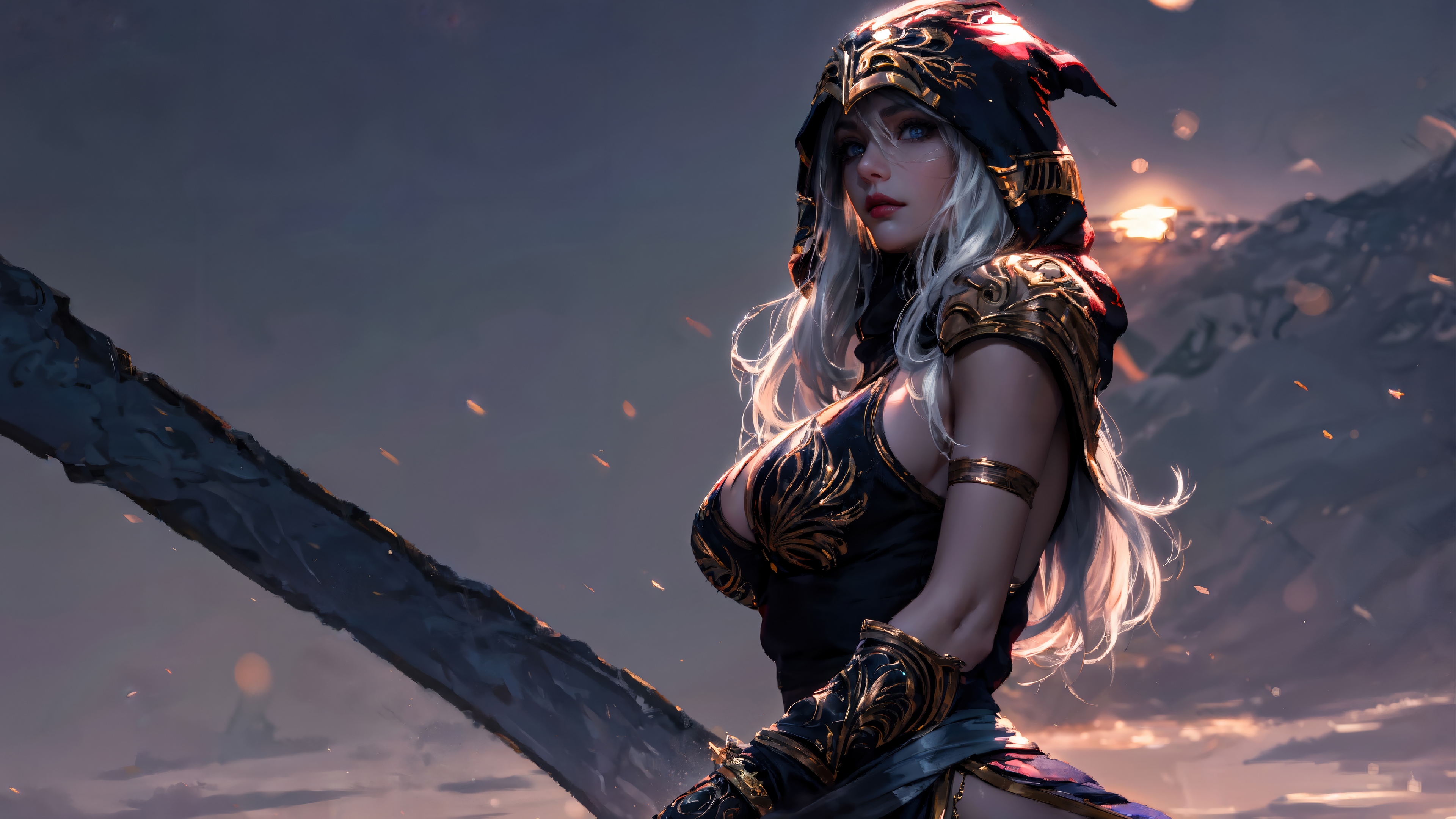 Ashe from League of Legends in 4K HD Wallpaper
