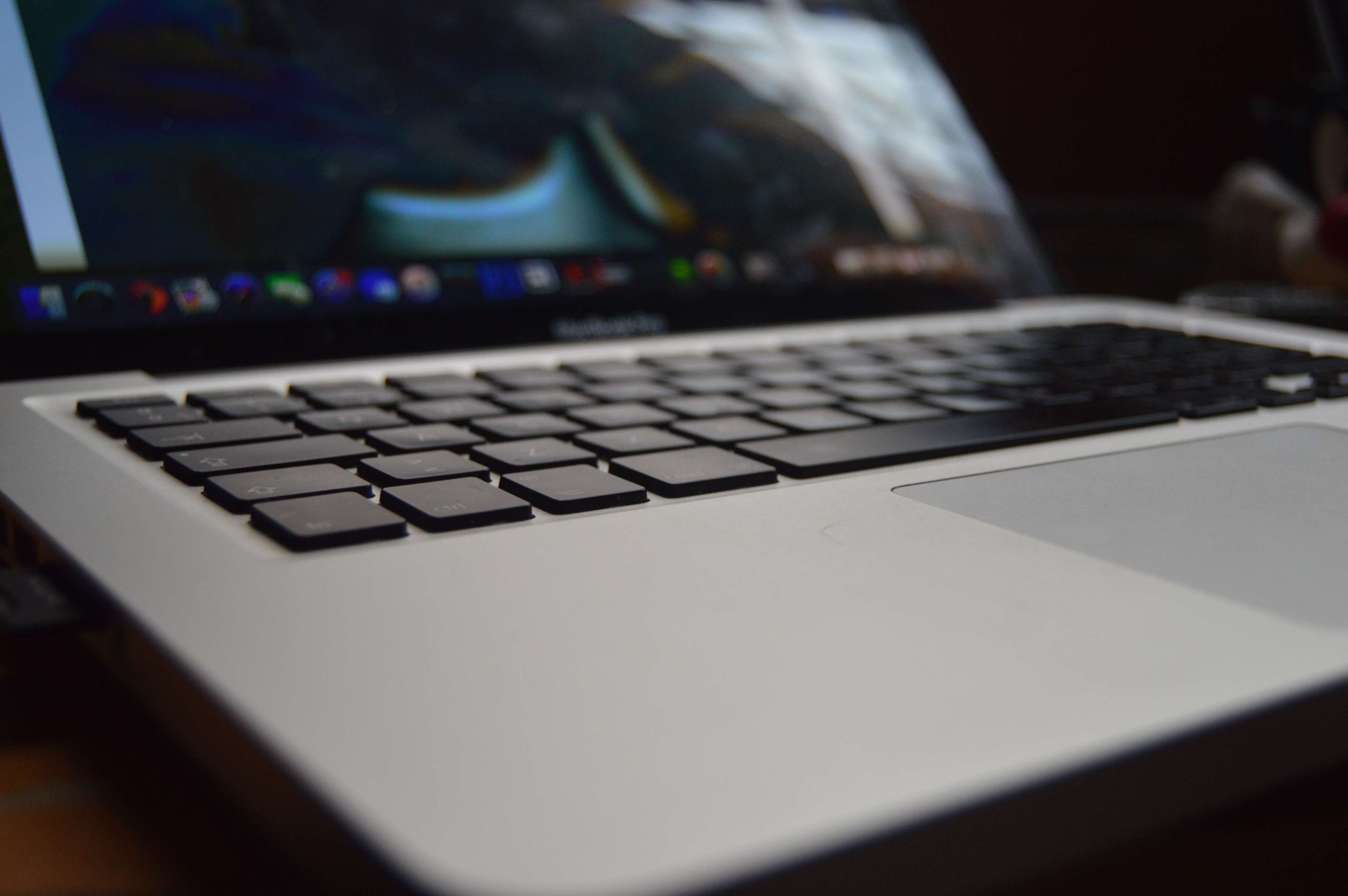 MacBook Pro laptop keyboard and trackpad HD Wallpaper