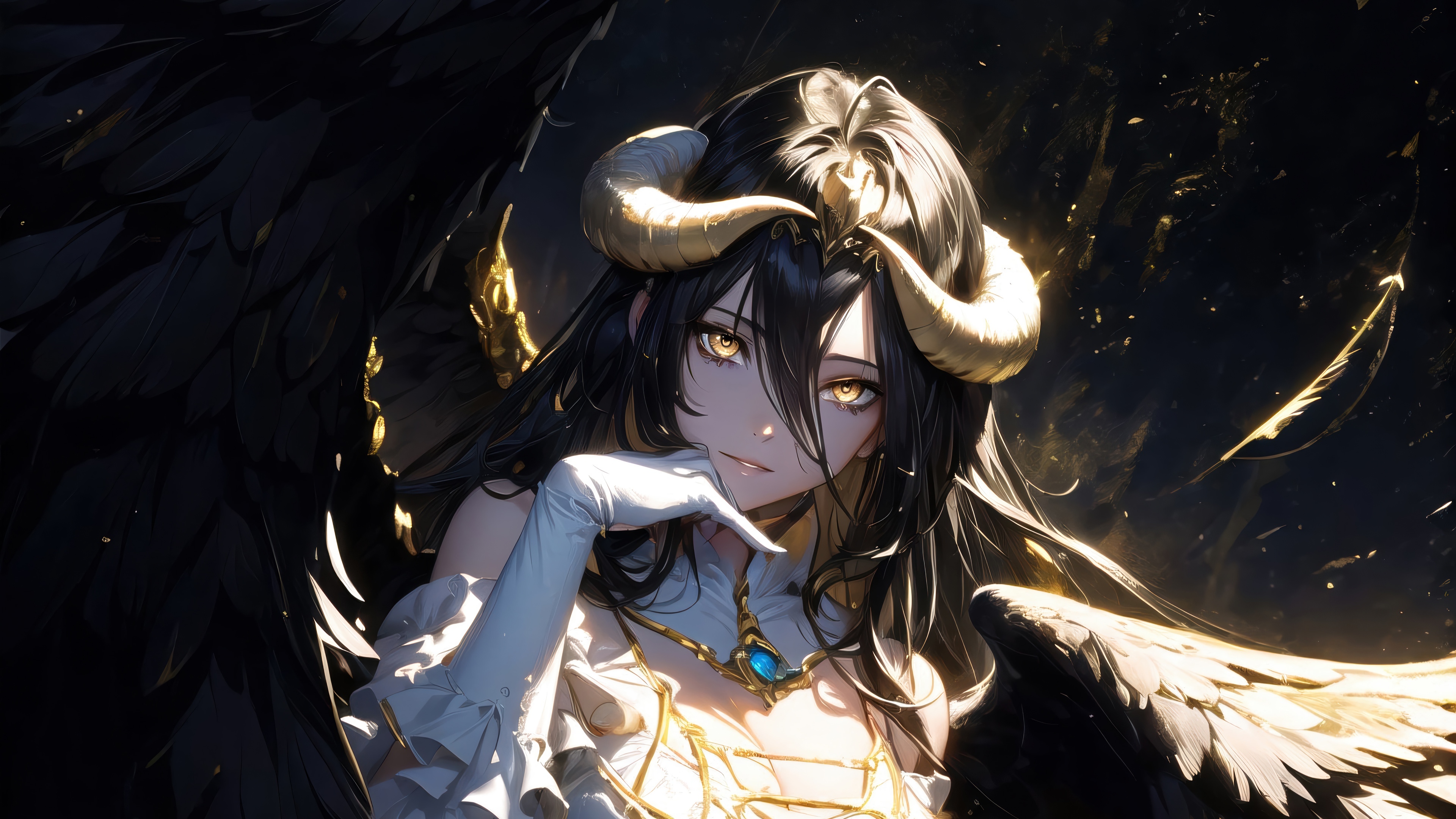 Albedo from Overlord in 4K HD Wallpaper