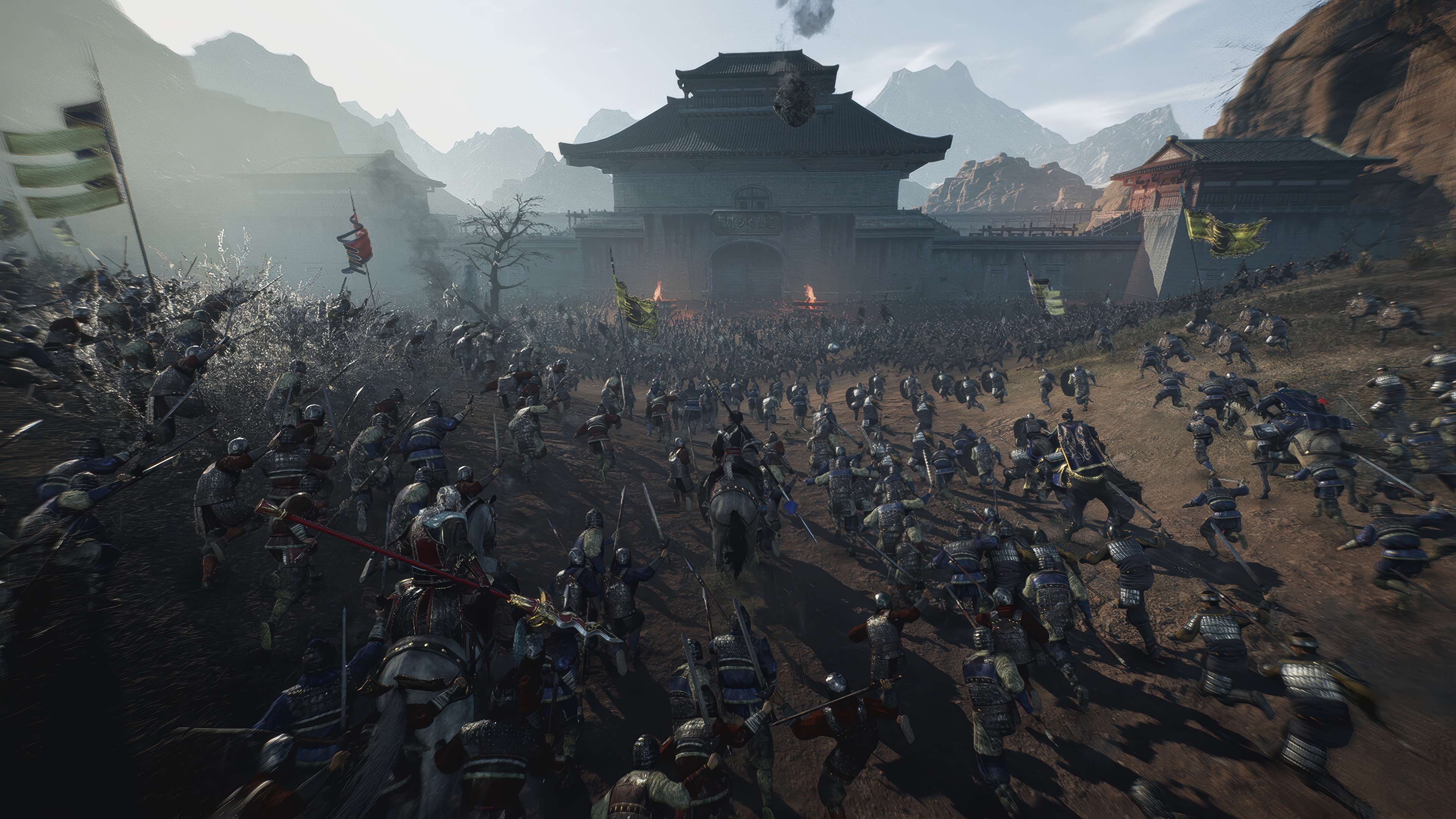 Dynasty Warriors: Origins Army Battle at Castle 4K HD Wallpaper