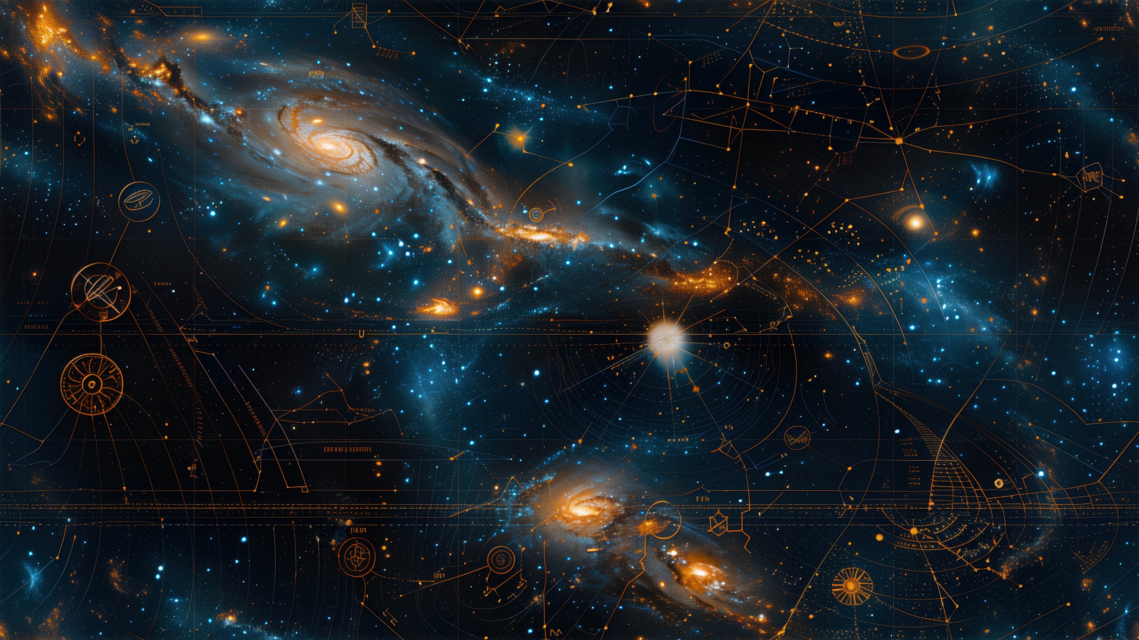 Space Constellations and Galaxies 4K HD Wallpaper