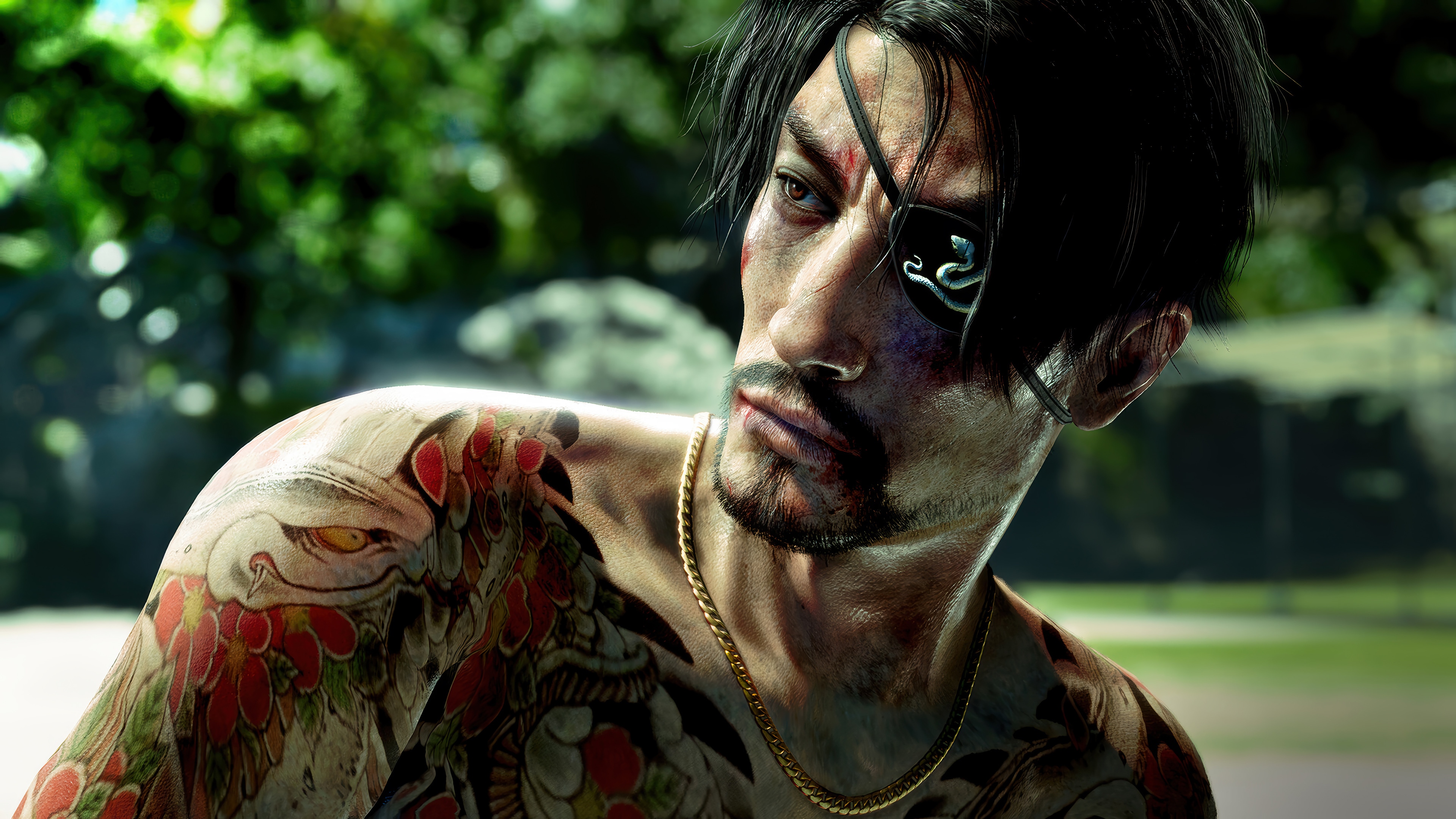Goro Majima in Like a Dragon: Pirate Yakuza in Hawaii 4K HD Wallpaper