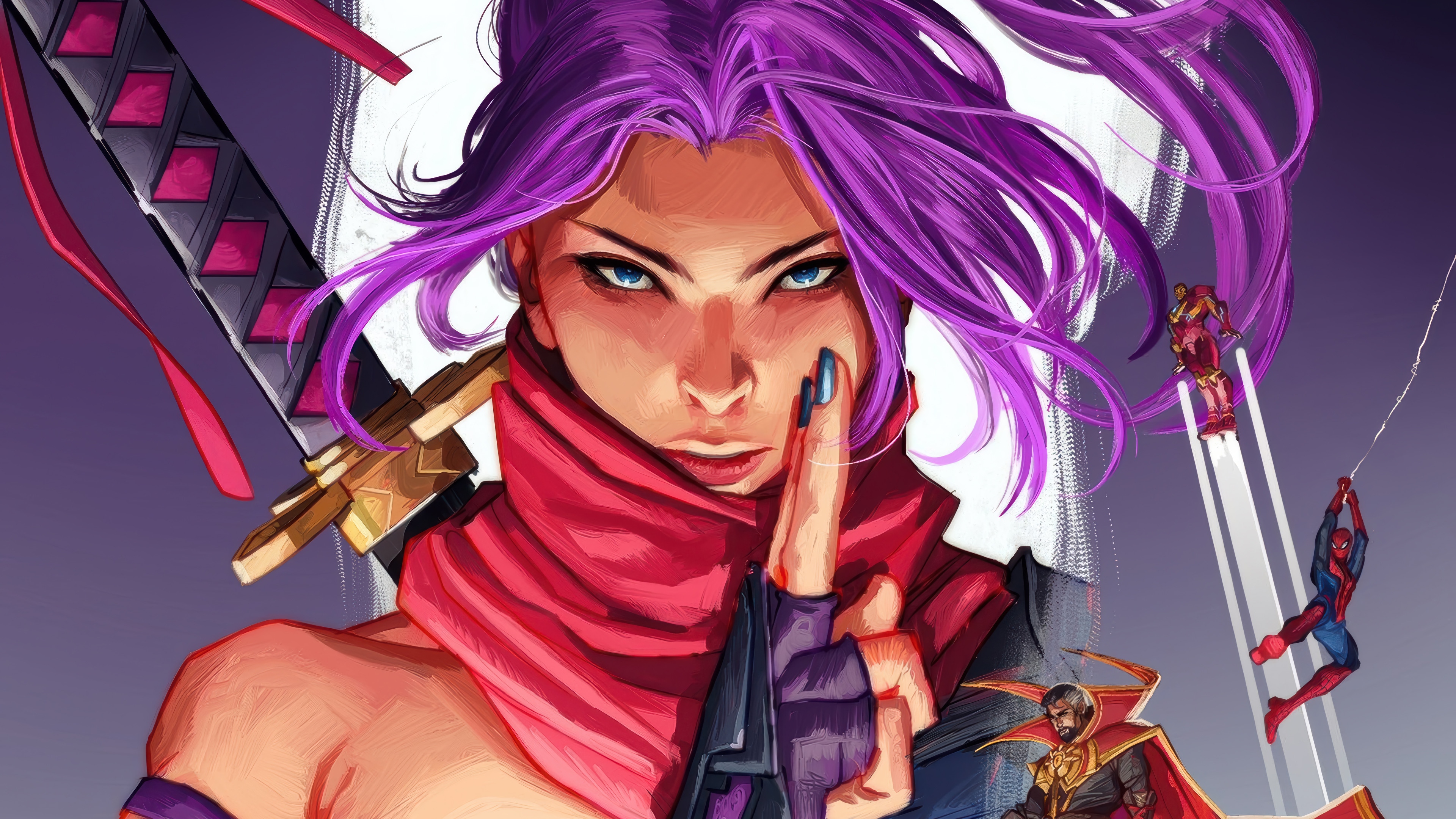 Marvel Rivals Psylocke 4K HD Wallpaper
