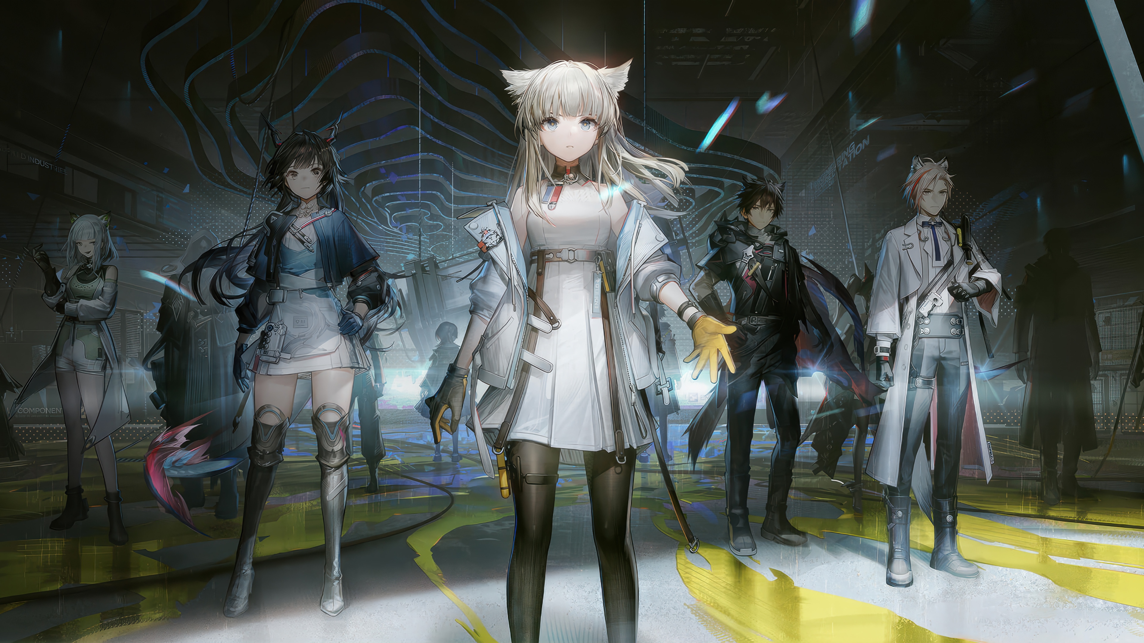 Arknights: Endfield Characters in a Futuristic Setting 4K HD Wallpaper