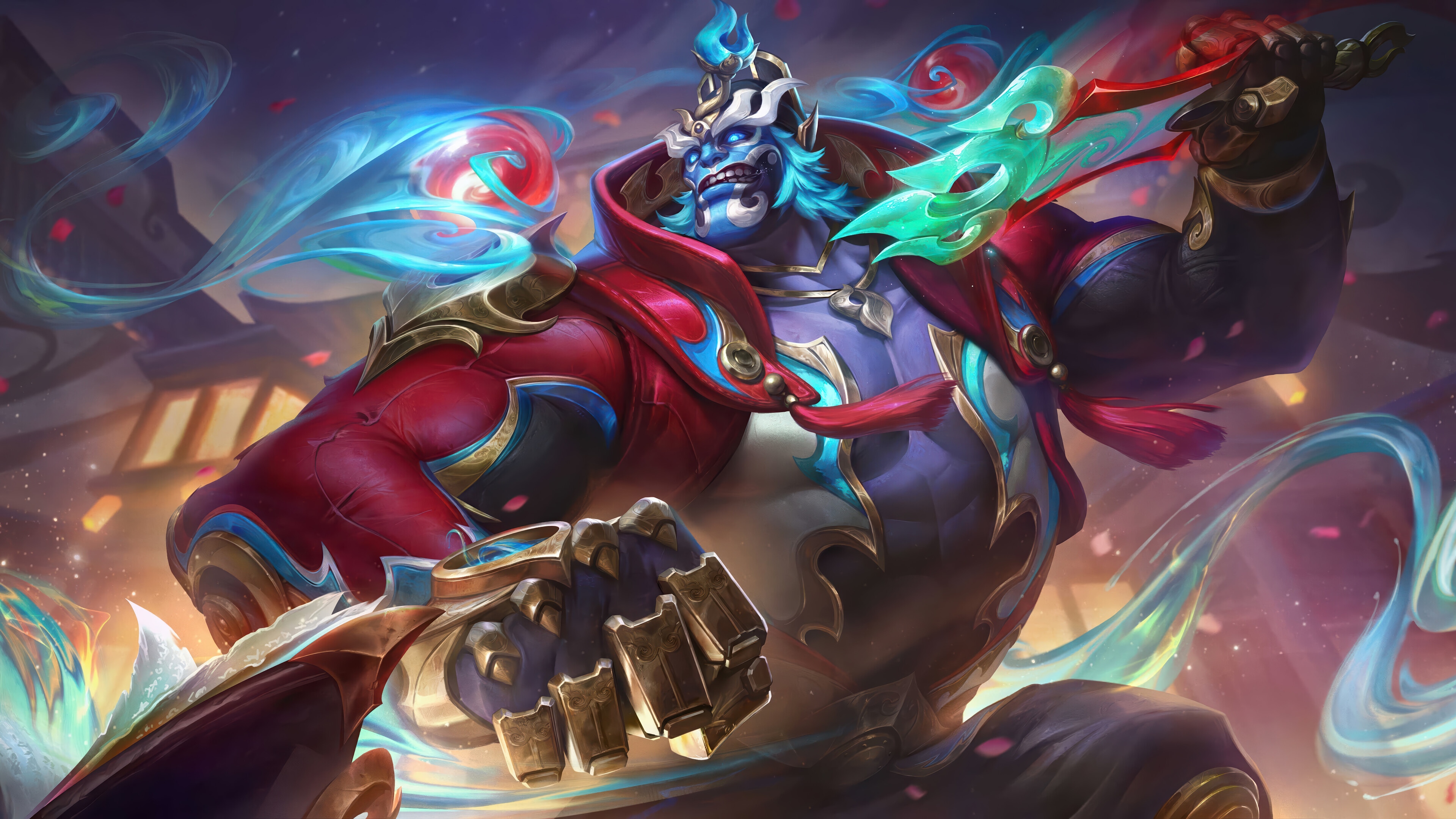 Dr. Mundo Splendor Opus Splash Art 4K HD Wallpaper
