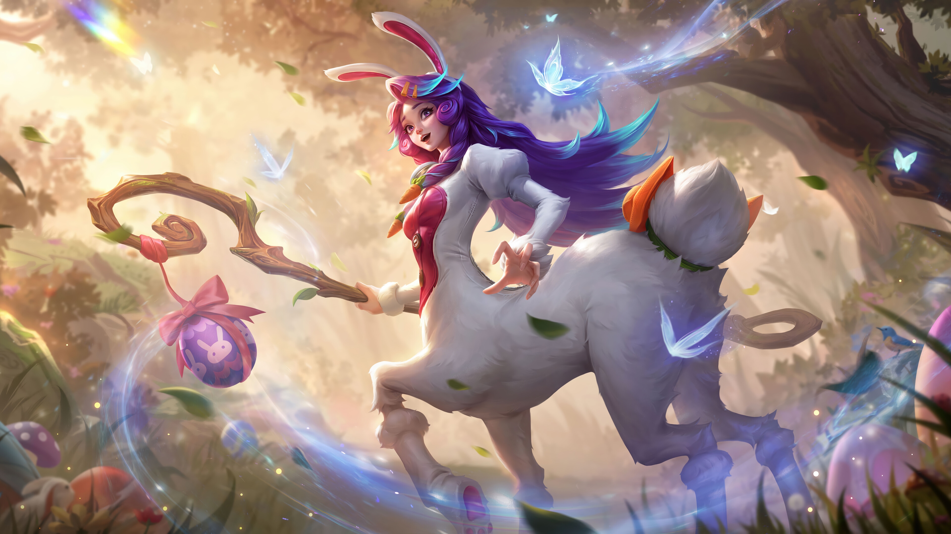 Cottontail Lillia in League of Legends Splash Art 4K HD Wallpaper