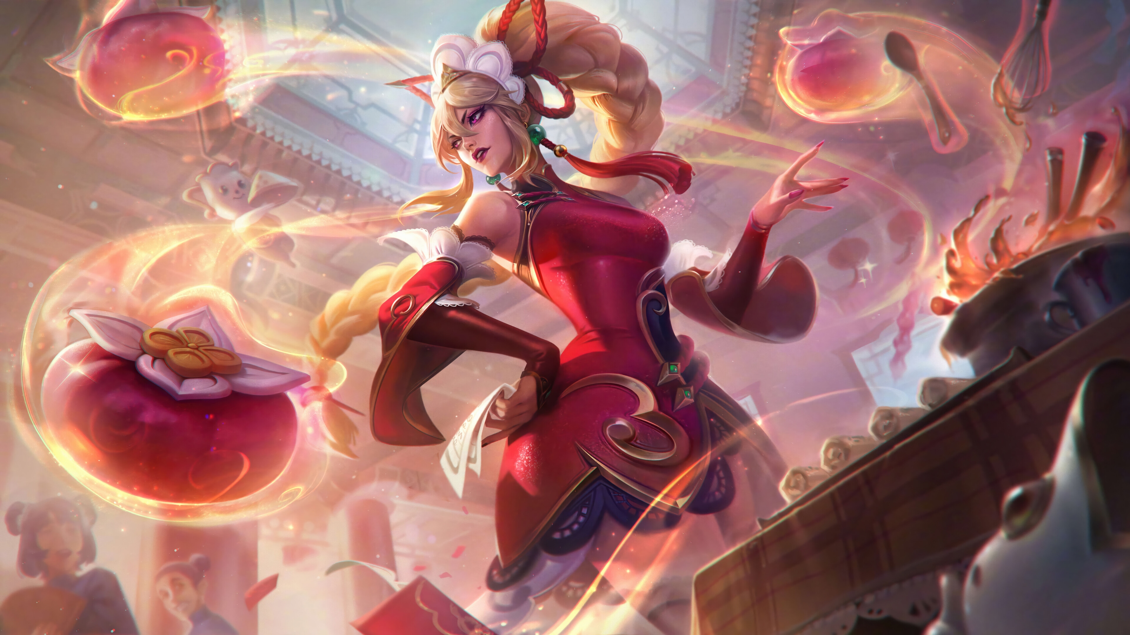 Dumpling Darlings Syndra Splash Art 4K HD Wallpaper