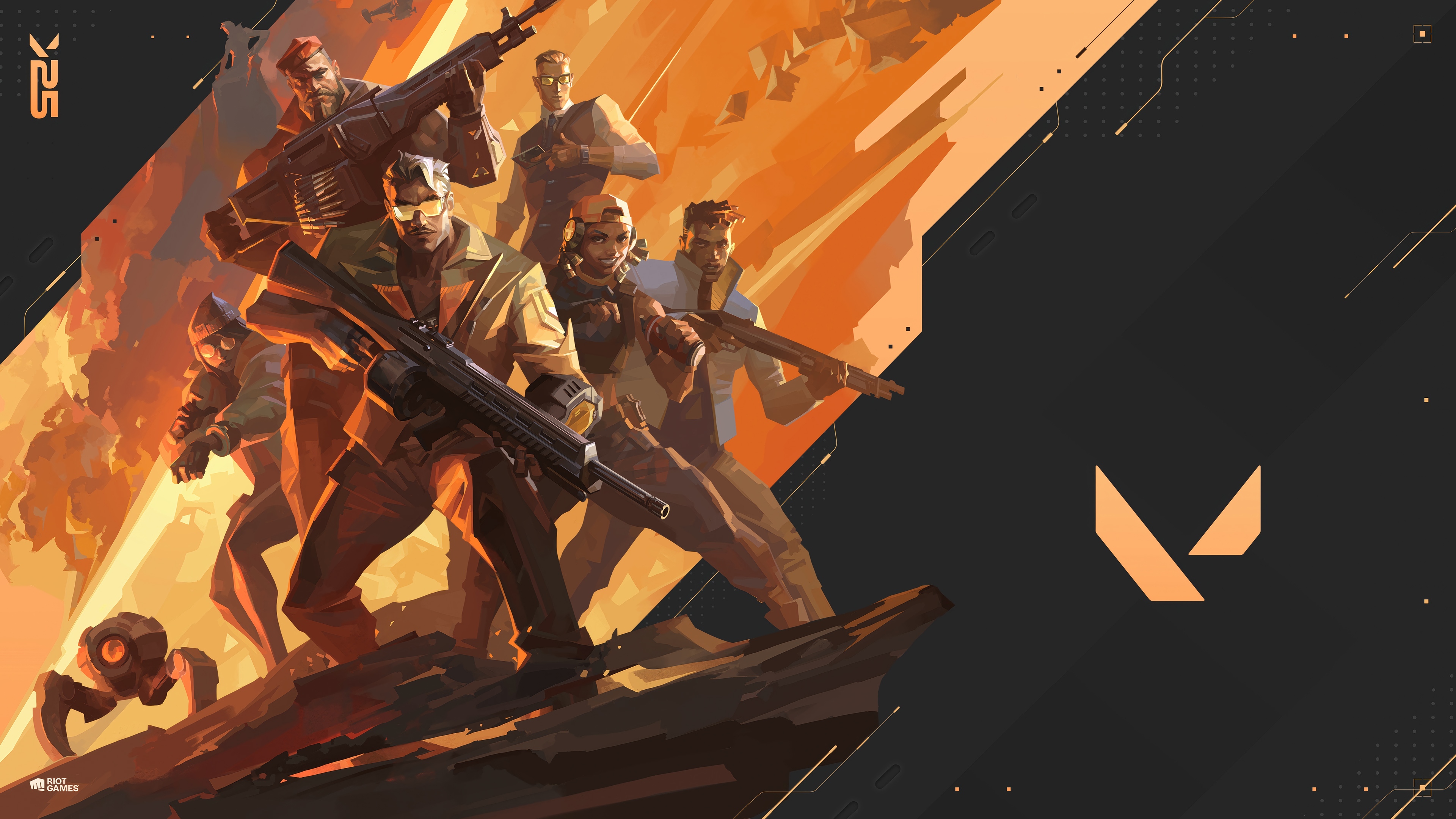 Valorant Characters with Guns 4K HD Wallpaper