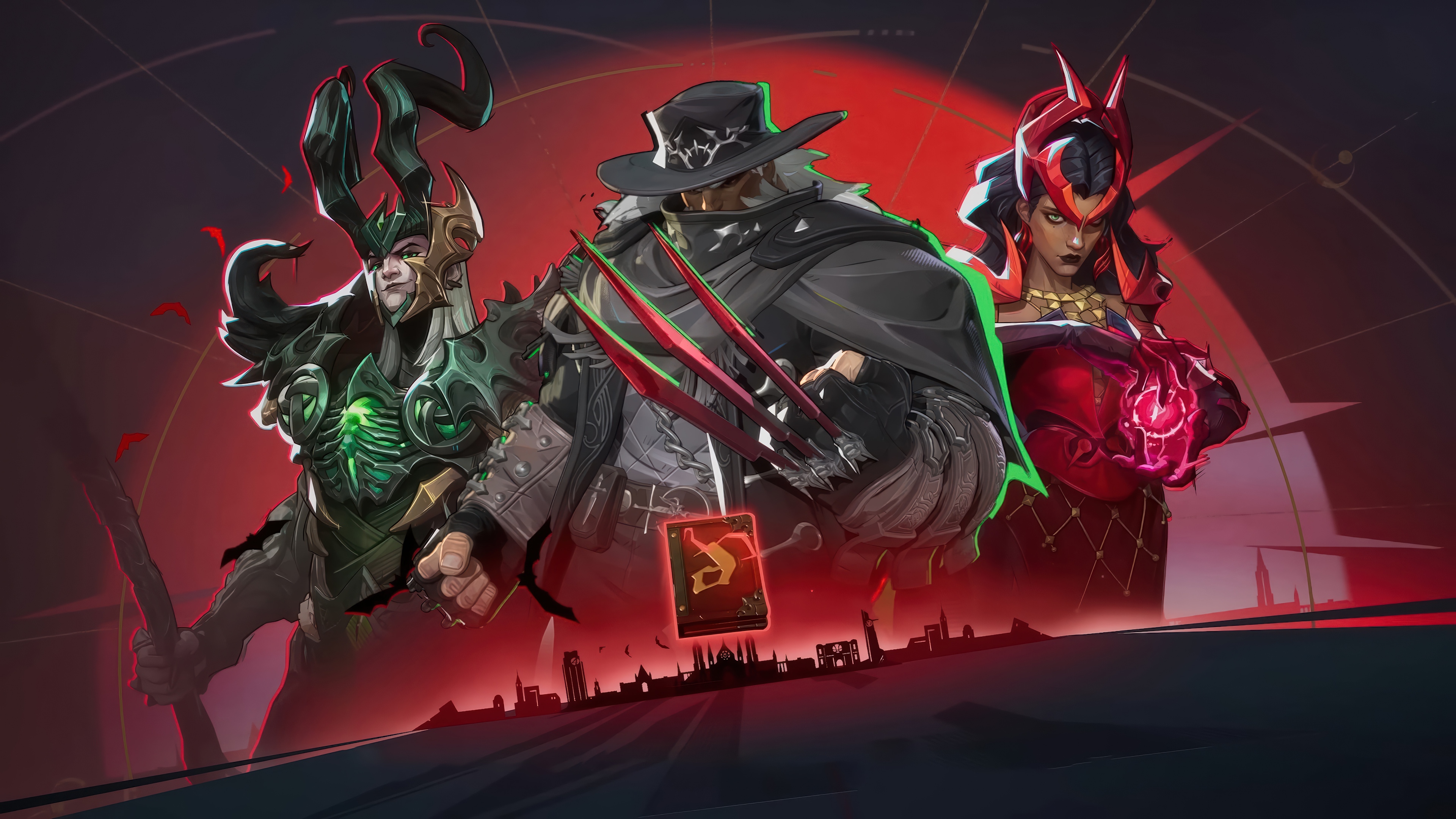 Marvel Rivals Loki, Wolverine, and Scarlet Witch 4K HD Wallpaper