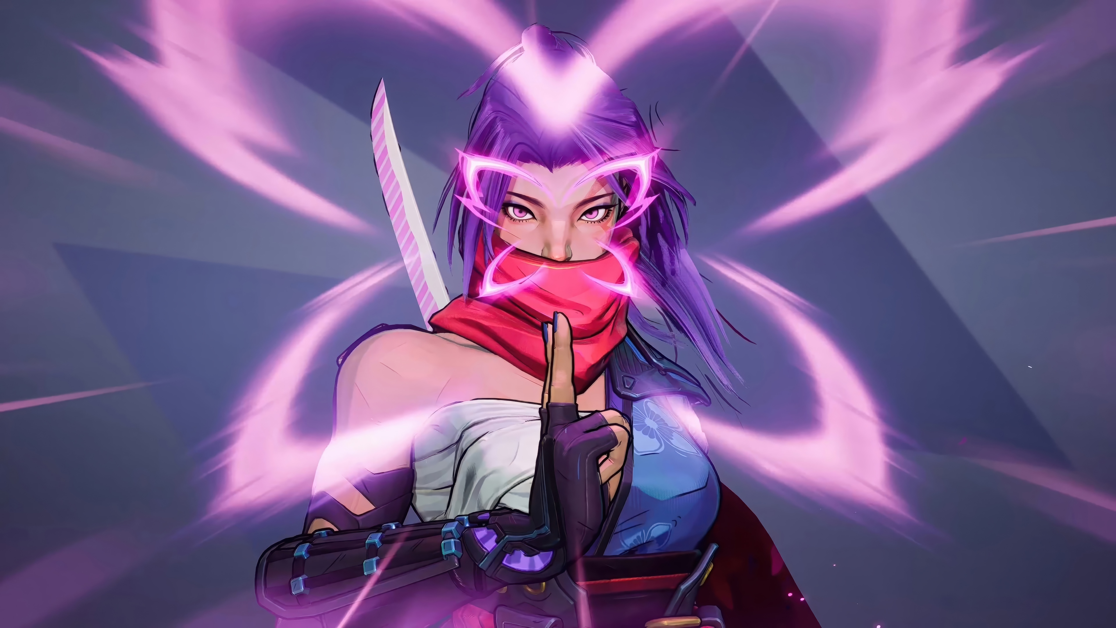 Psylocke from Marvel Rivals in 4K HD Wallpaper