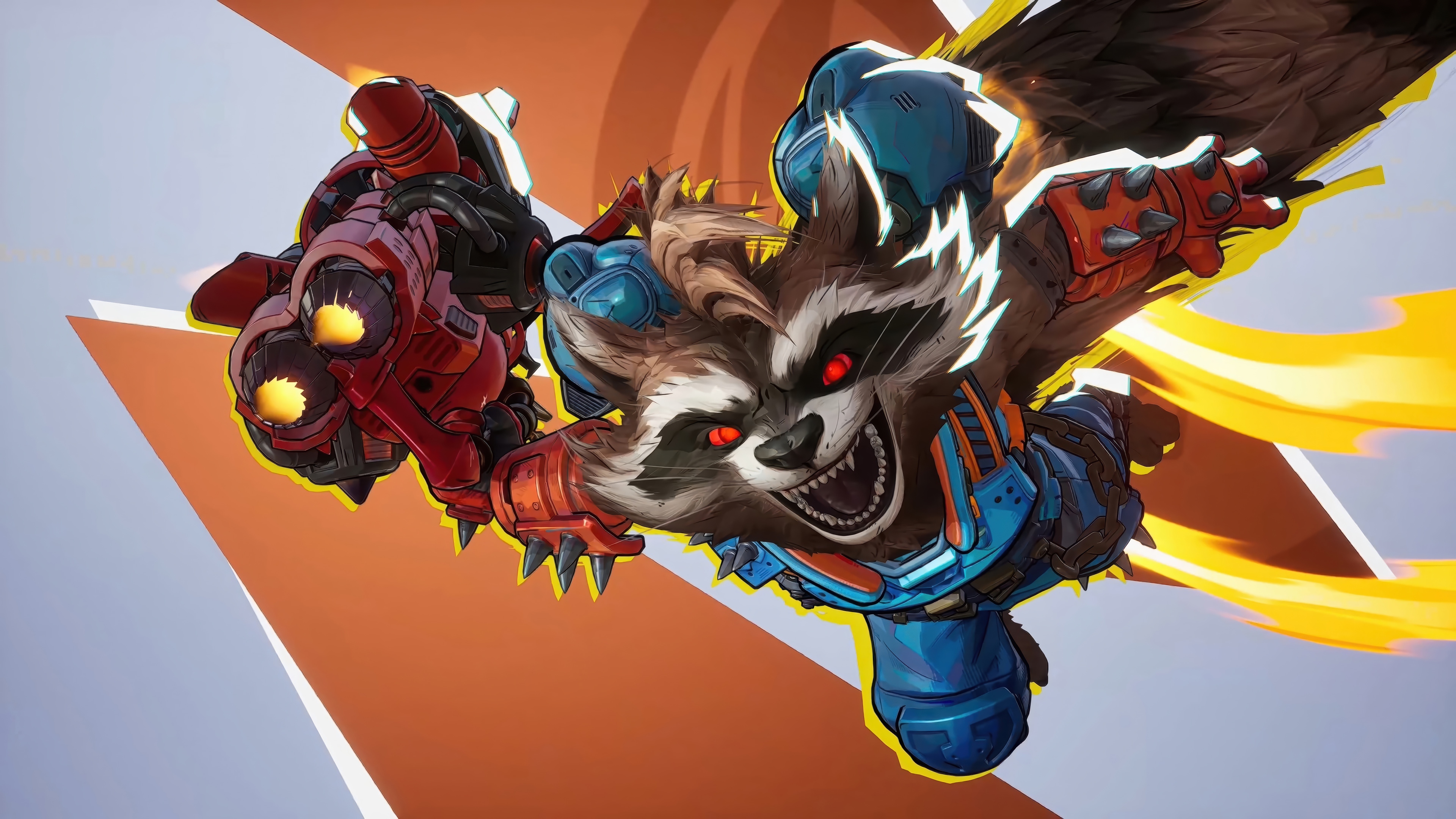 Rocket Raccoon in Marvel Rivals 4K HD Wallpaper
