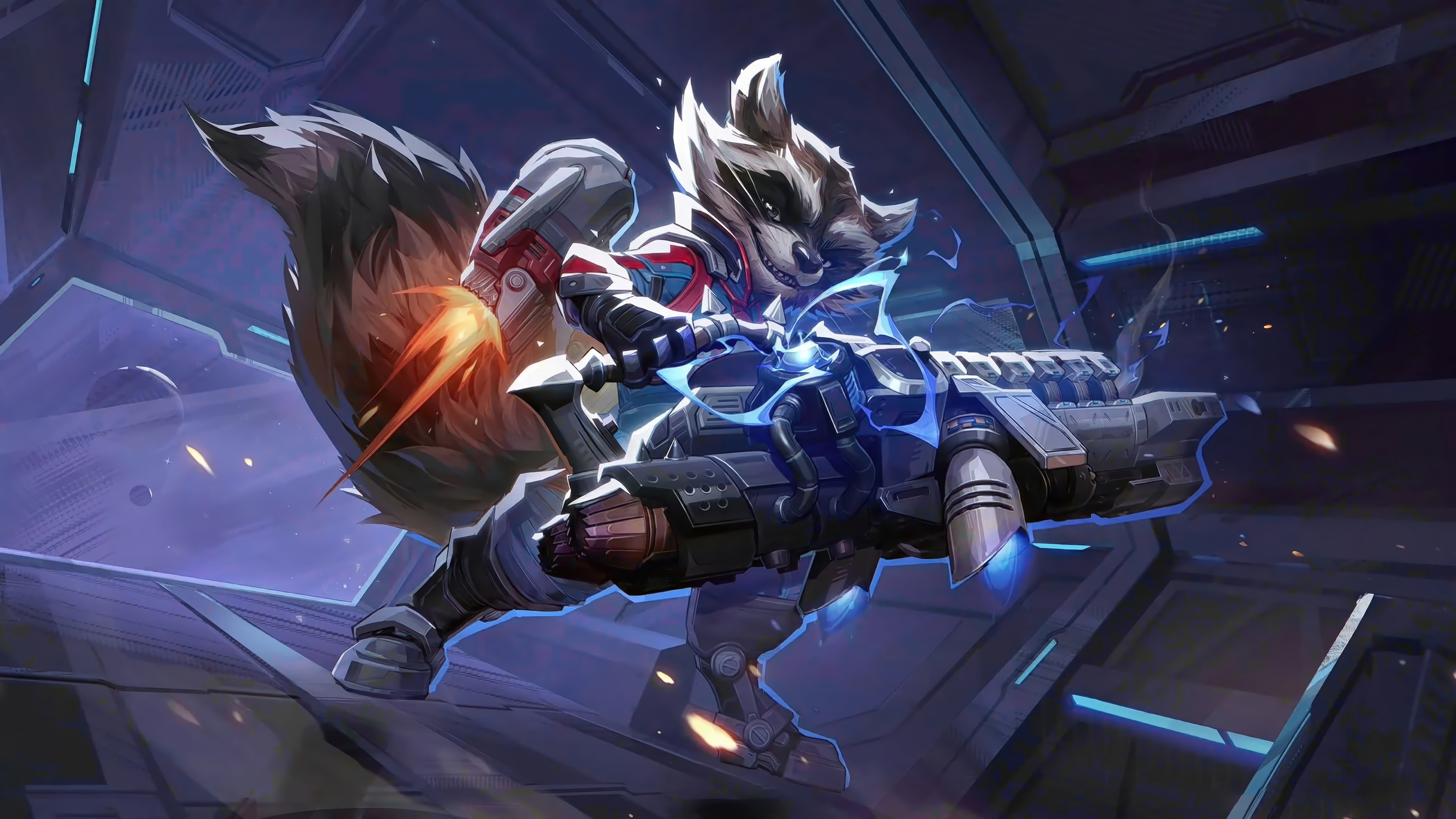 Rocket Raccoon in Marvel Rivals 4K HD Wallpaper