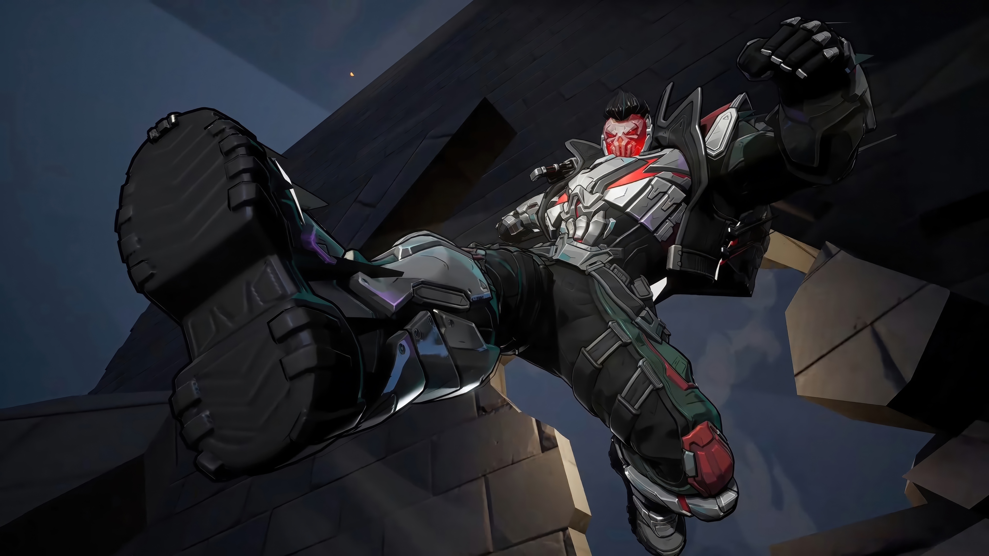 Marvel Rivals Punisher 2099 4K HD Wallpaper