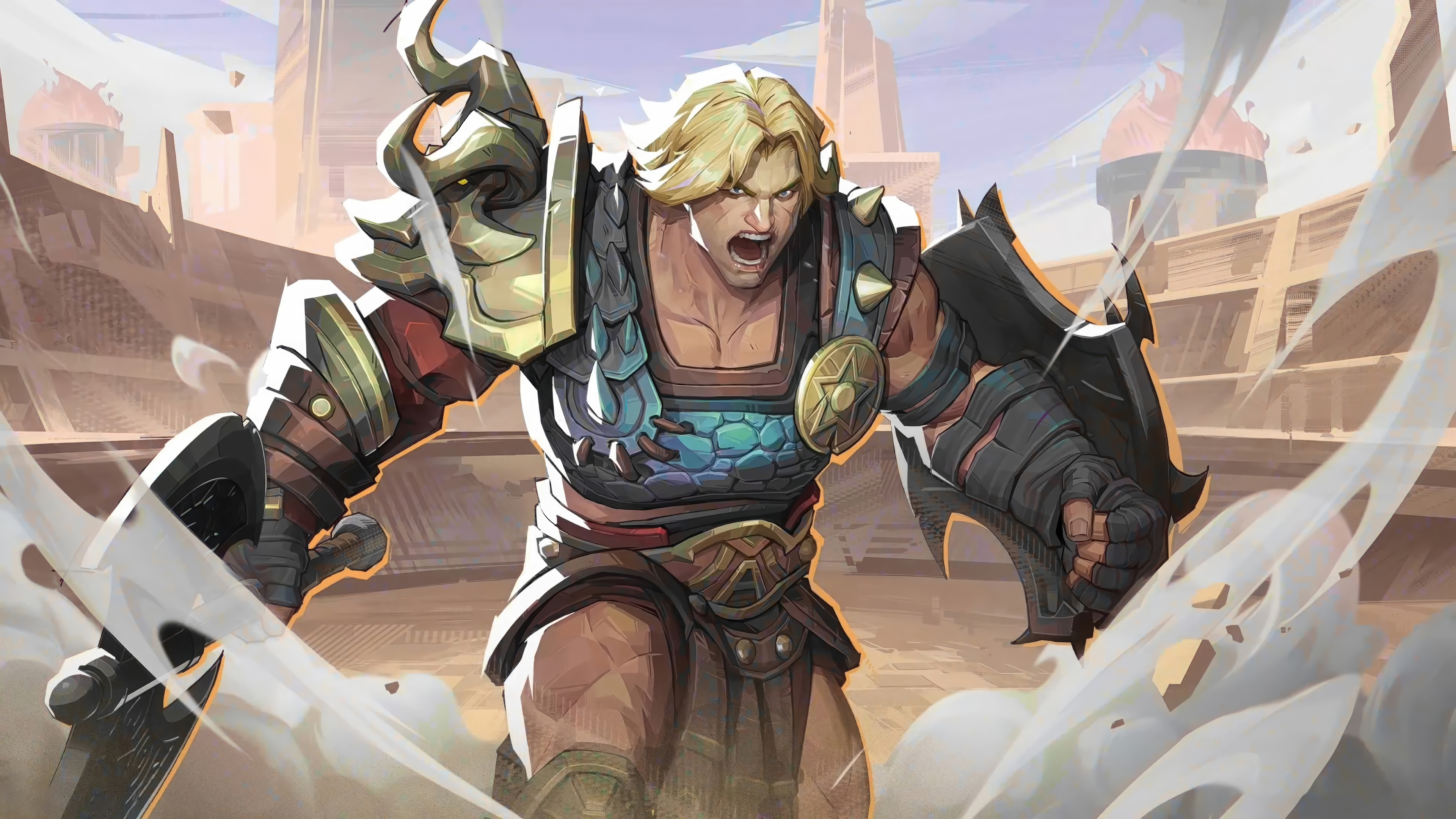 Marvel Rivals 4K: A Warrior in an Arena HD Wallpaper