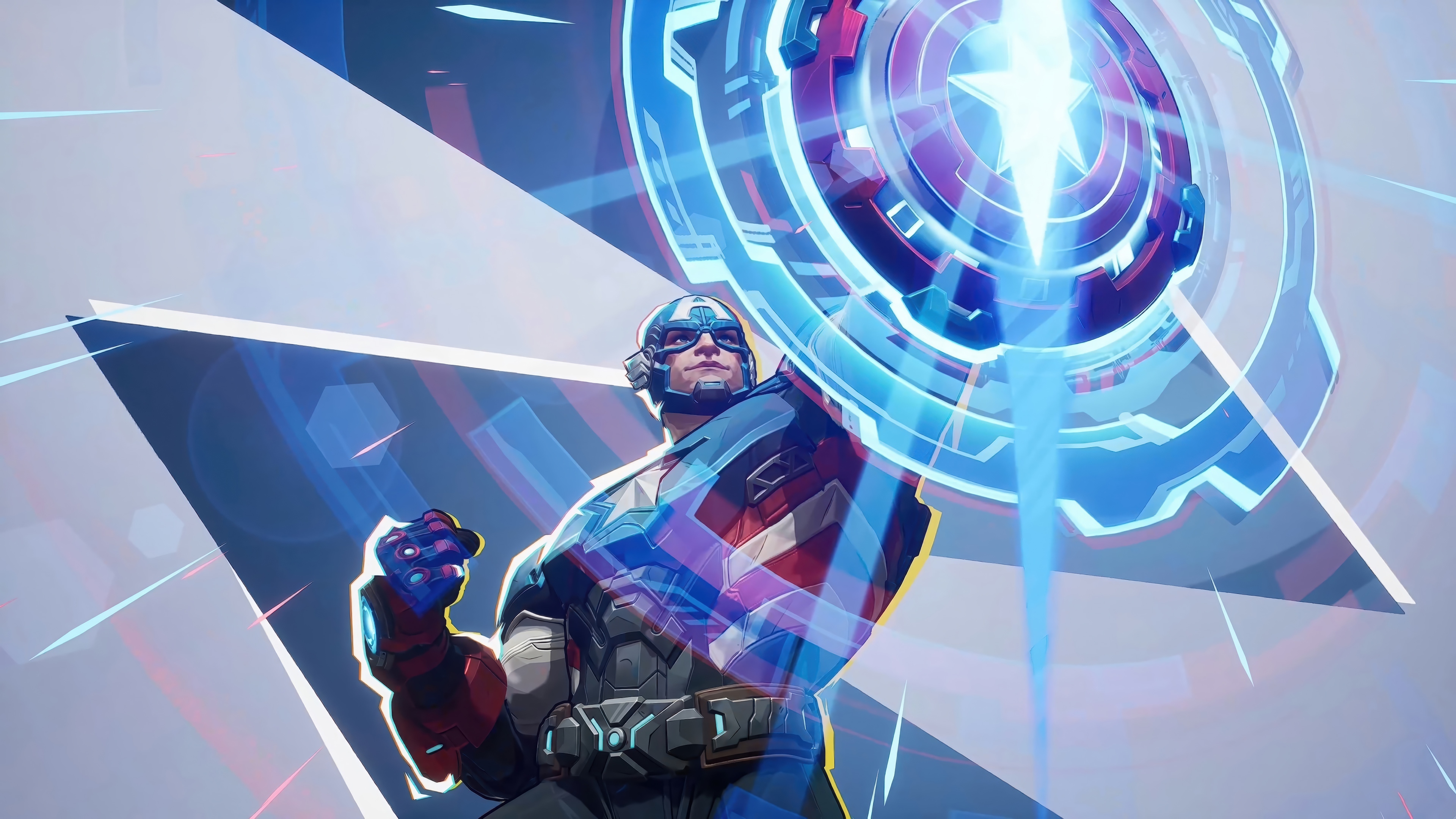 Captain America in Marvel Rivals 4K HD Wallpaper