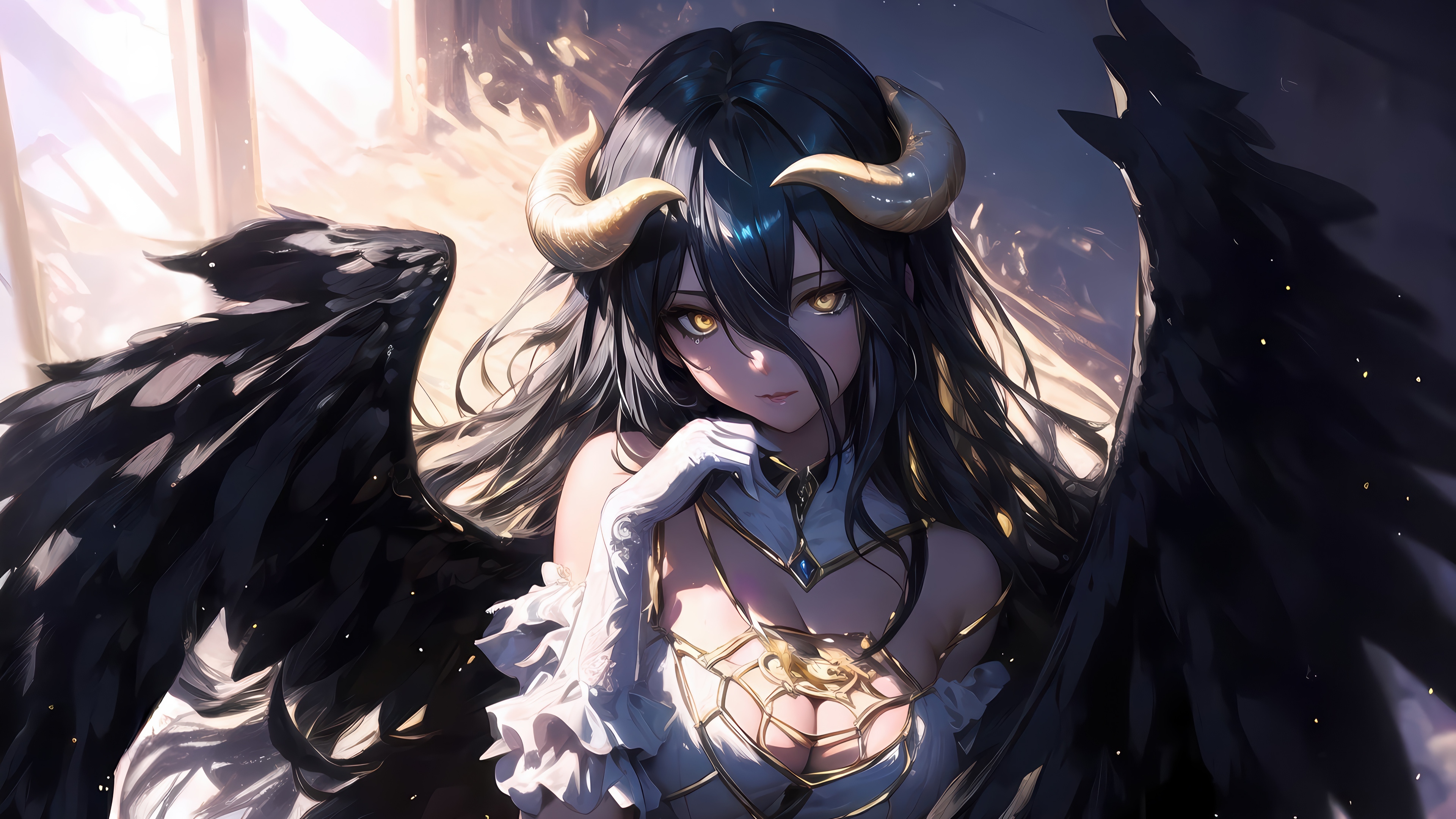 Albedo from Overlord 4K HD Wallpaper