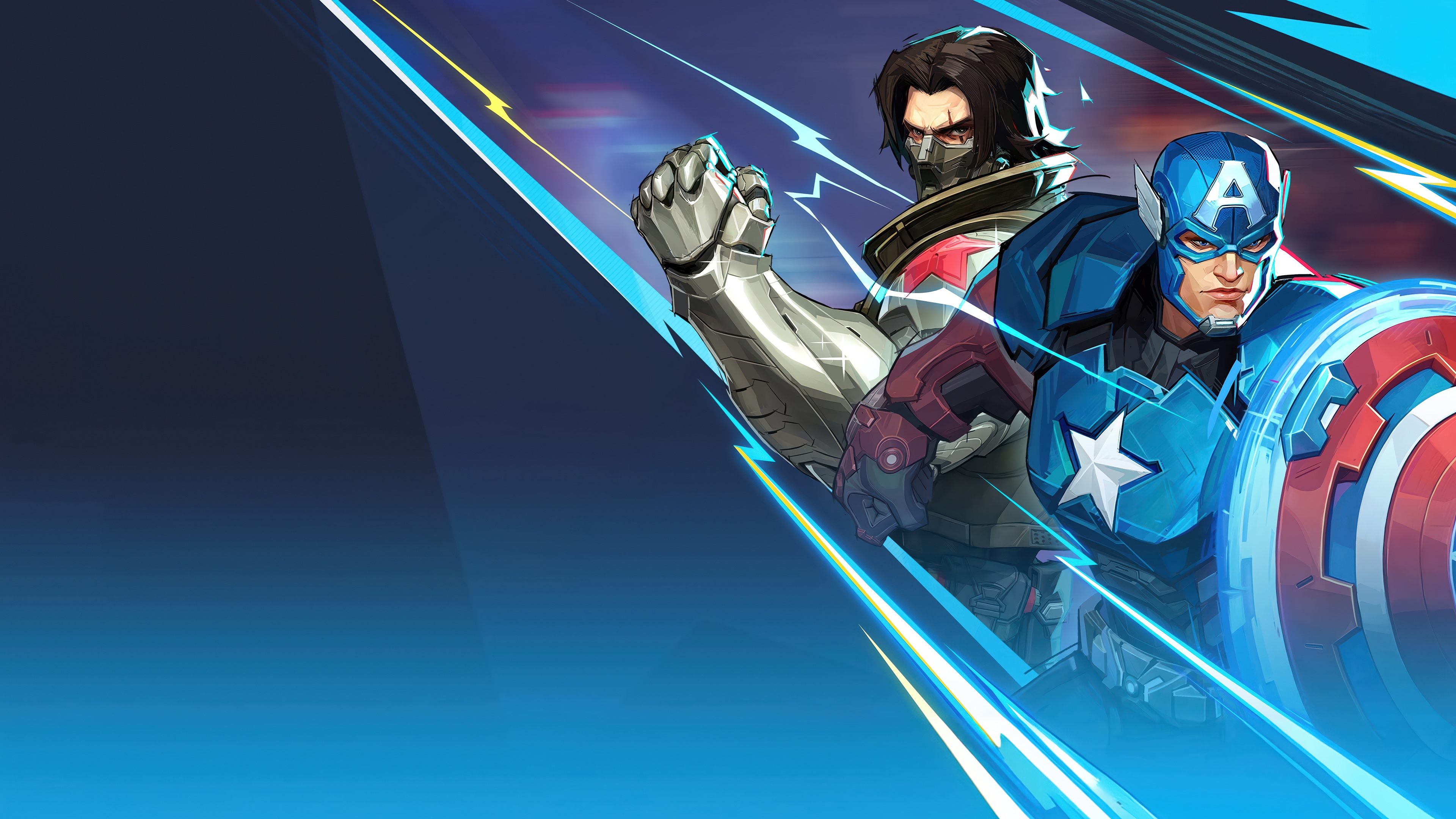 Marvel Rivals: Captain America and Winter Soldier 4K HD Wallpaper