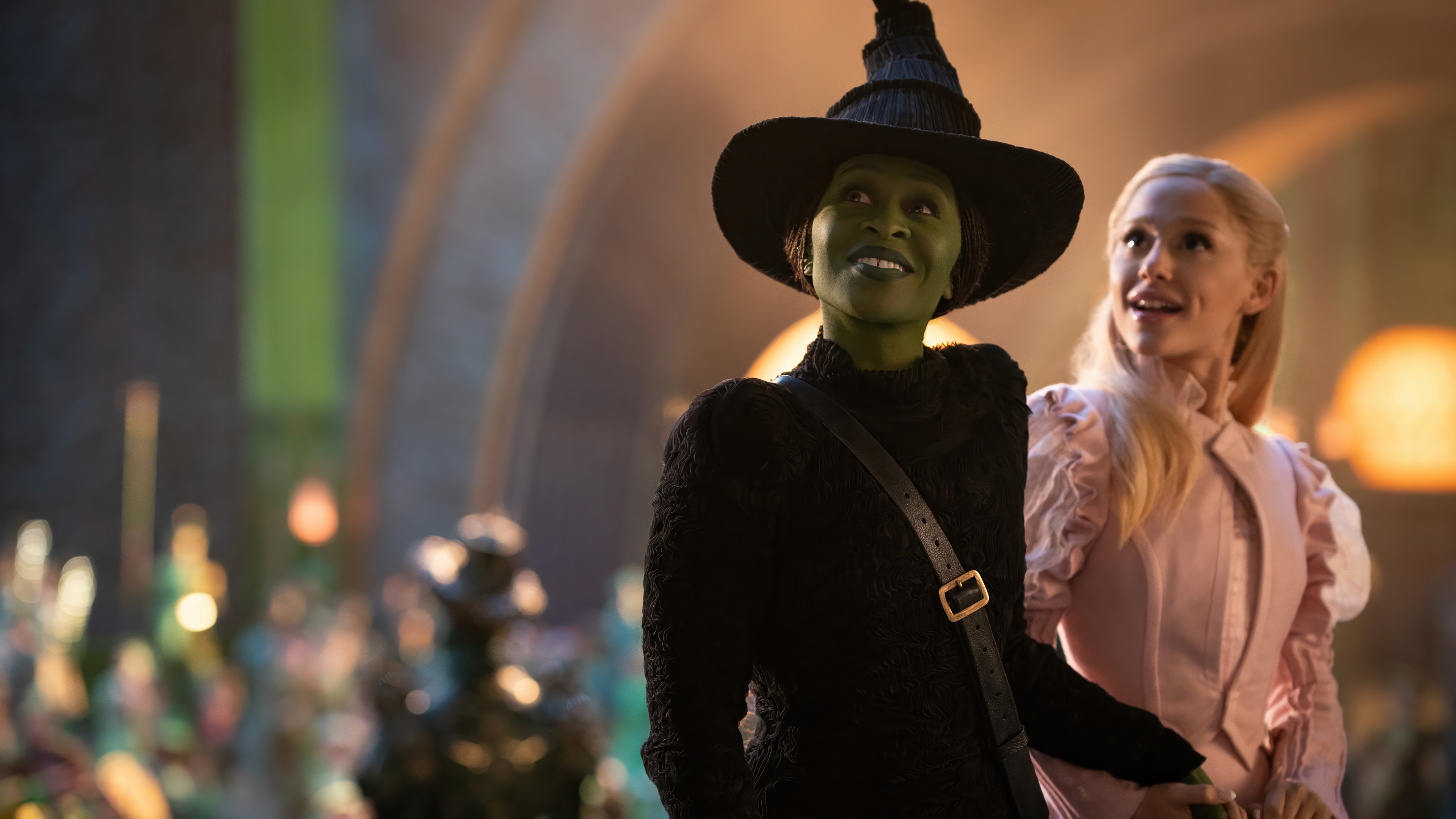 Wicked 4K: Cynthia Erivo and Ariana Grande HD Wallpaper