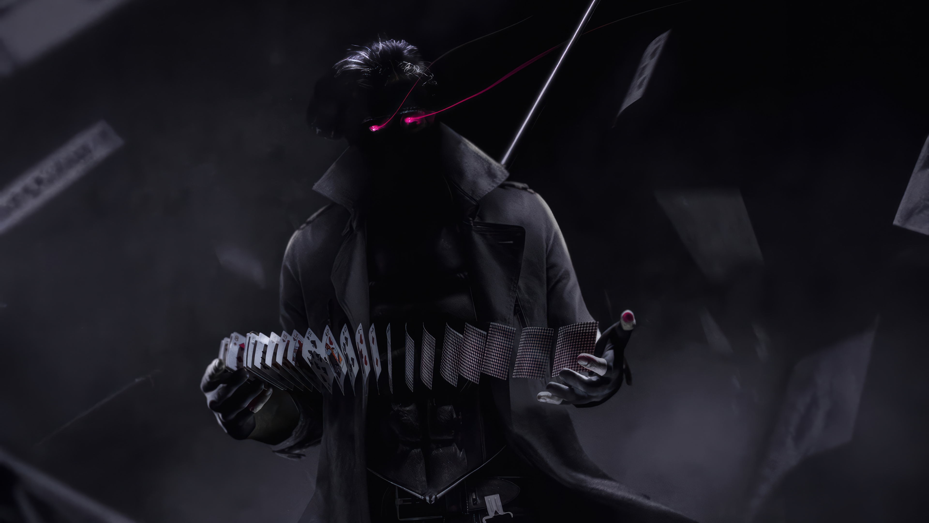 Gambit from Marvel holding cards HD Wallpaper
