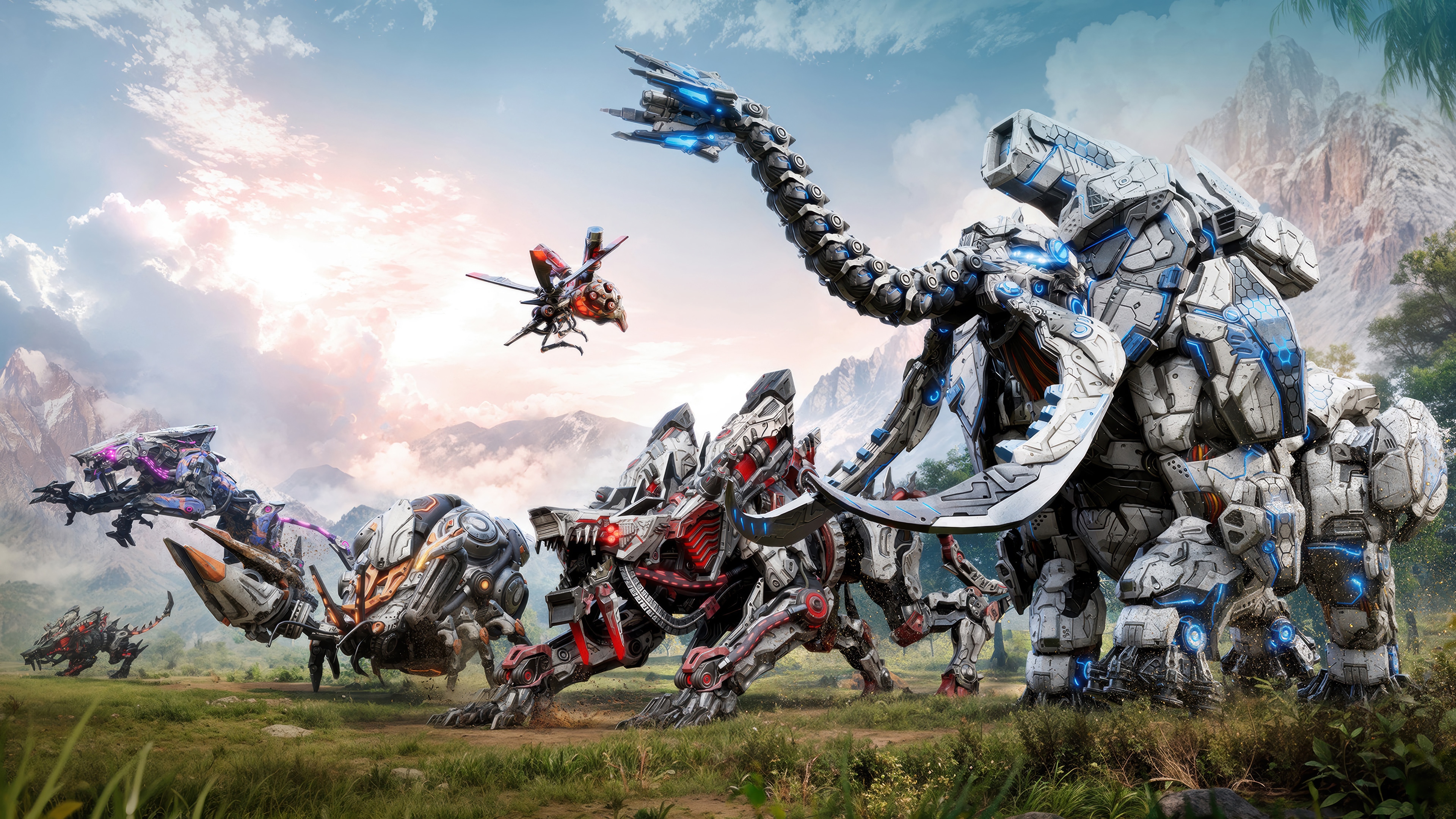 Horizon Forbidden West Video Game Monsters 4K HD Wallpaper