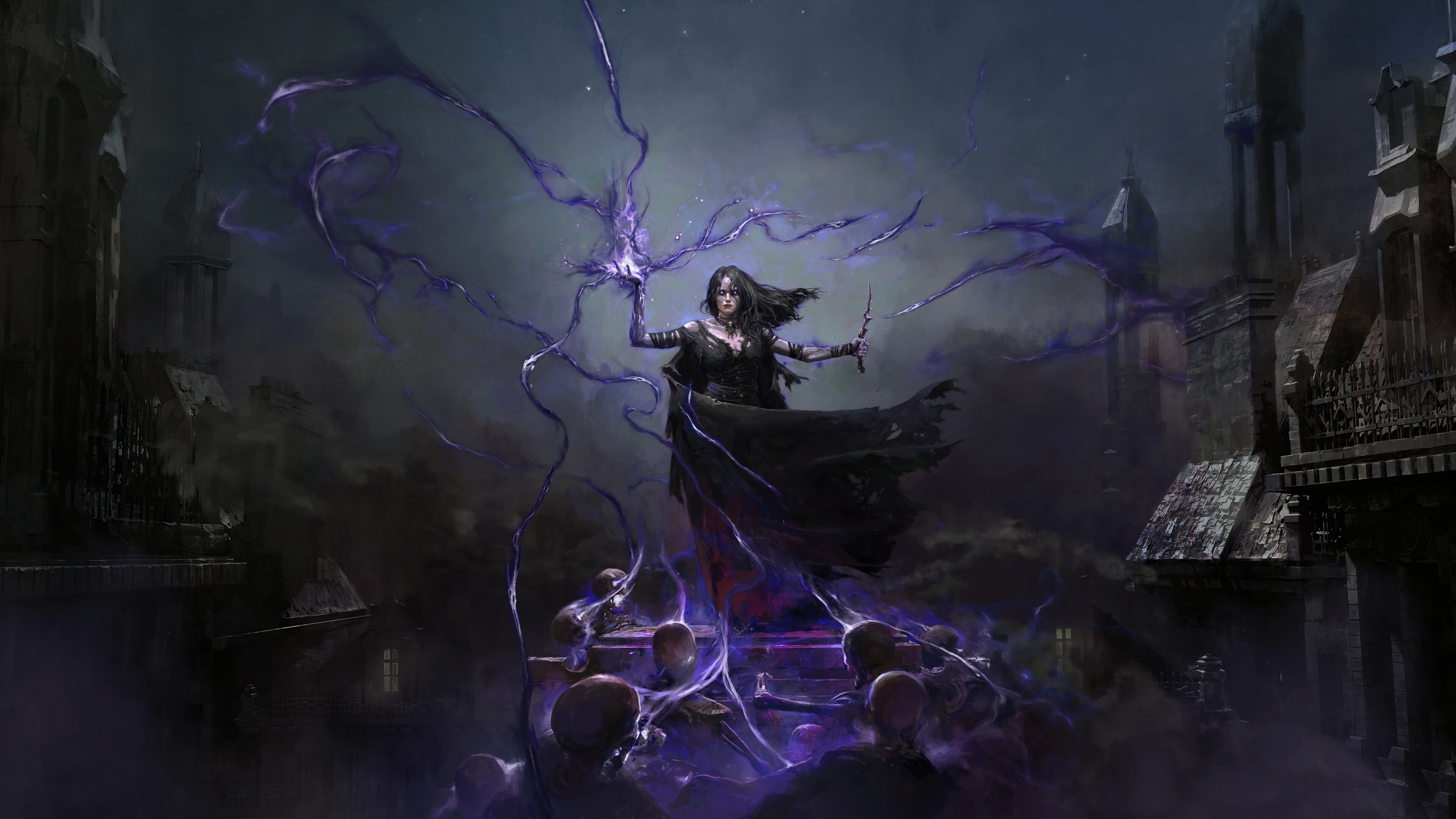 Path of Exile 2 Necromancer 4K HD Wallpaper