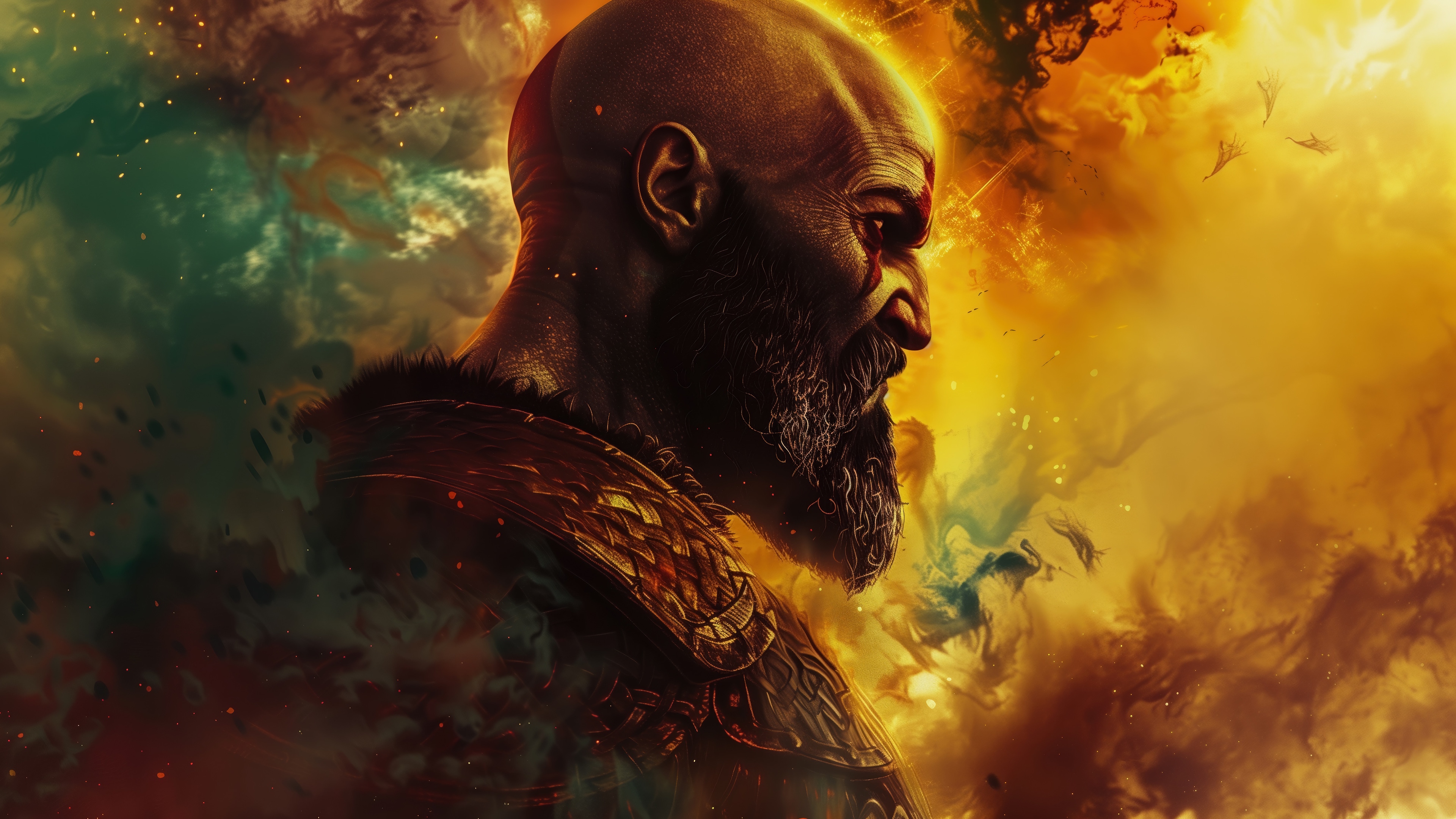 Kratos from God of War in 4K HD Wallpaper
