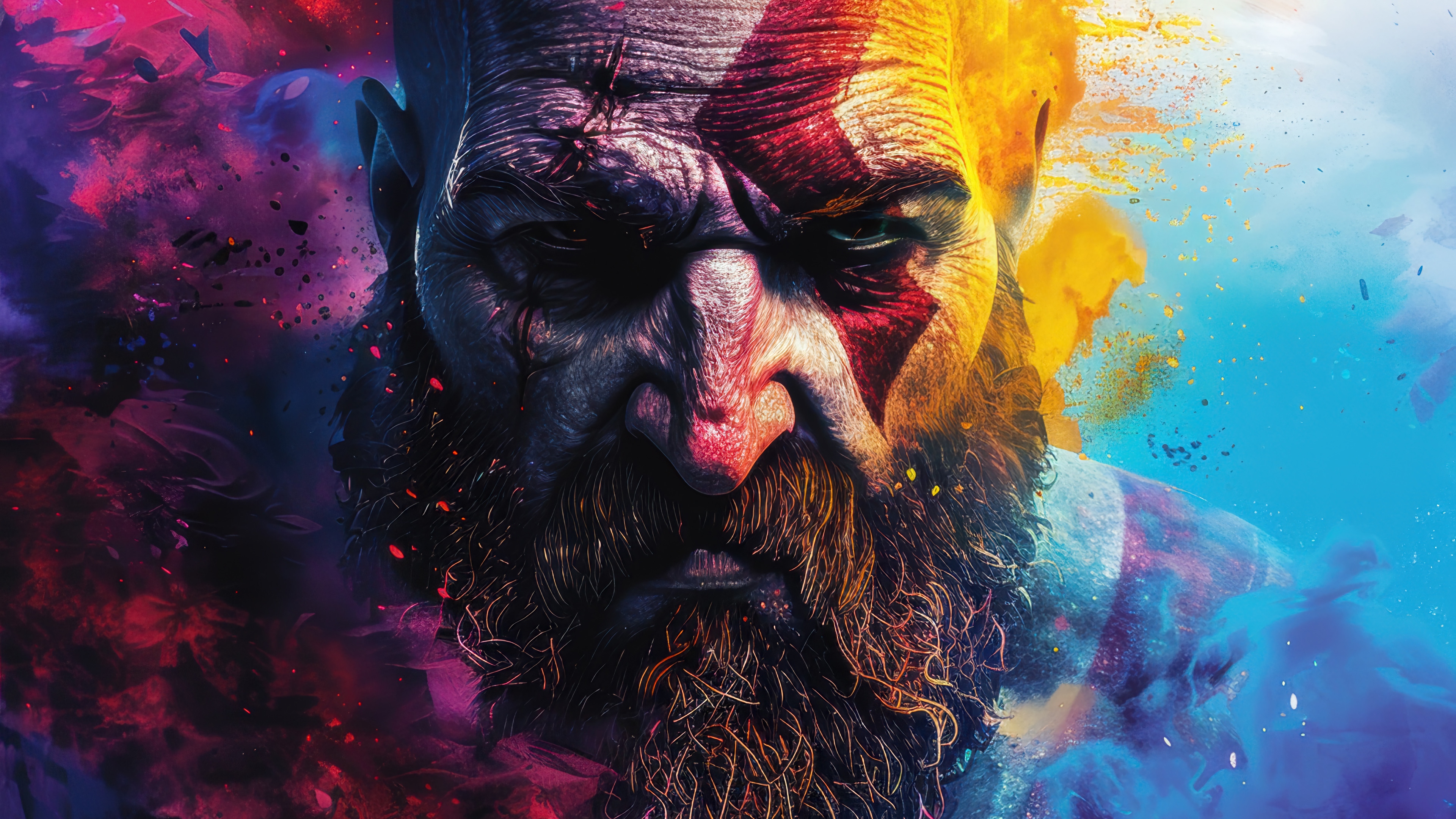 Kratos from God of War 4K HD Wallpaper