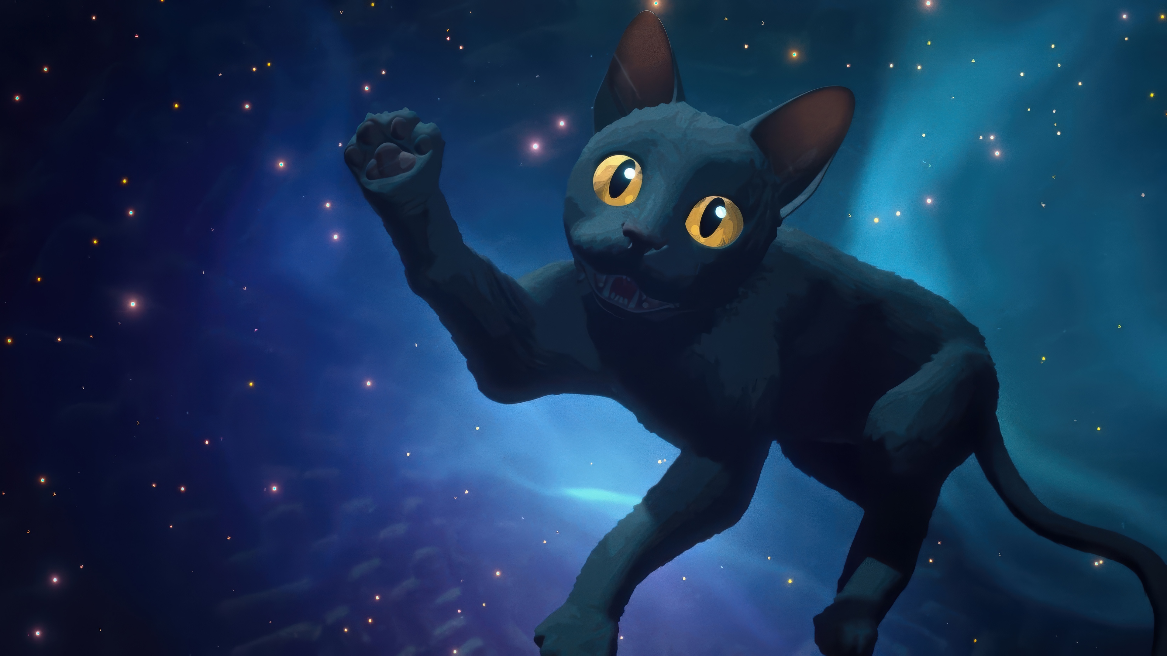 Flow - 2024 Cat 4K HD Wallpaper