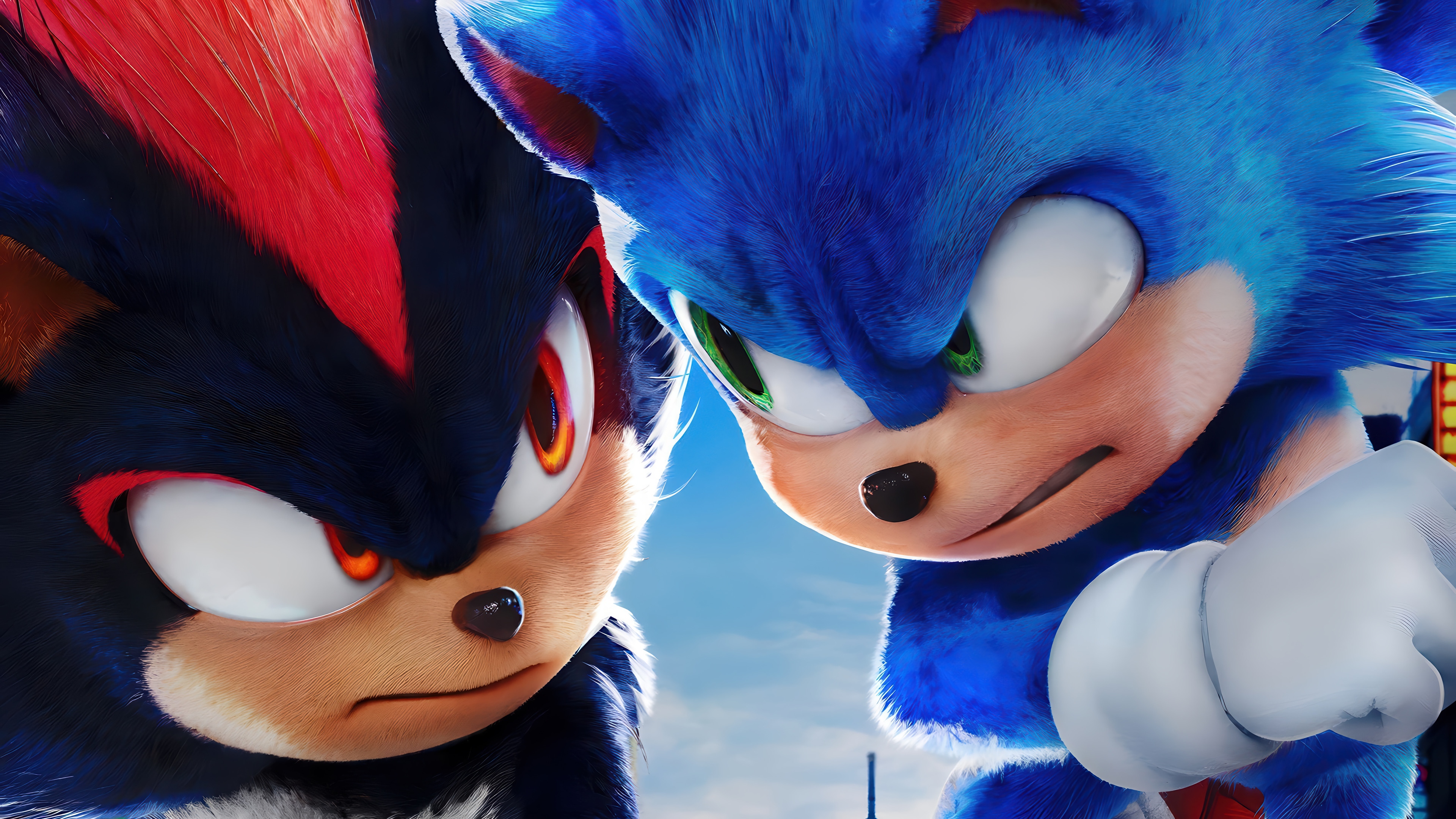 Shadow the Hedgehog and Sonic the Hedgehog 4K HD Wallpaper