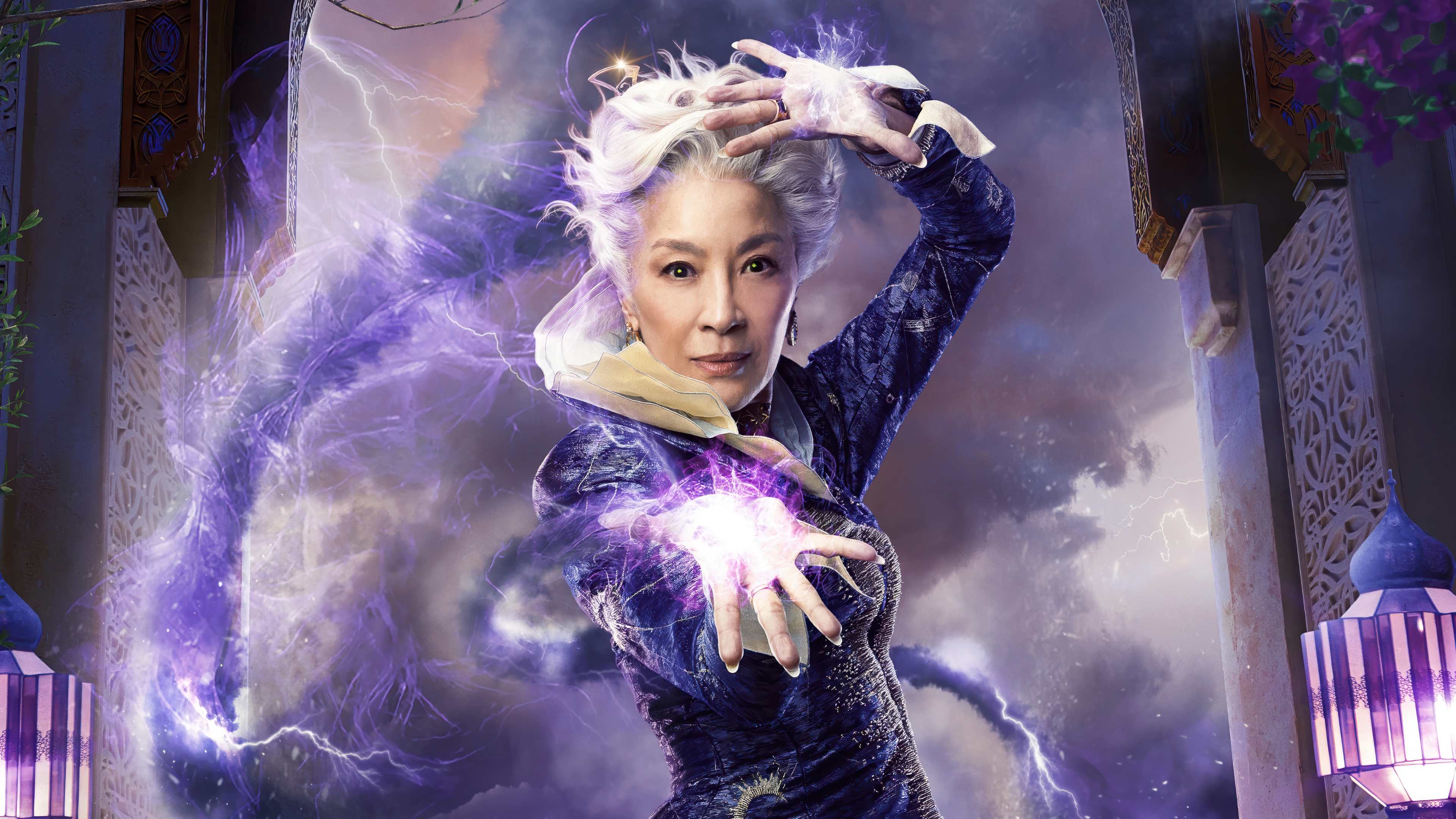 Michelle Yeoh as a sorceress in 4K HD Wallpaper