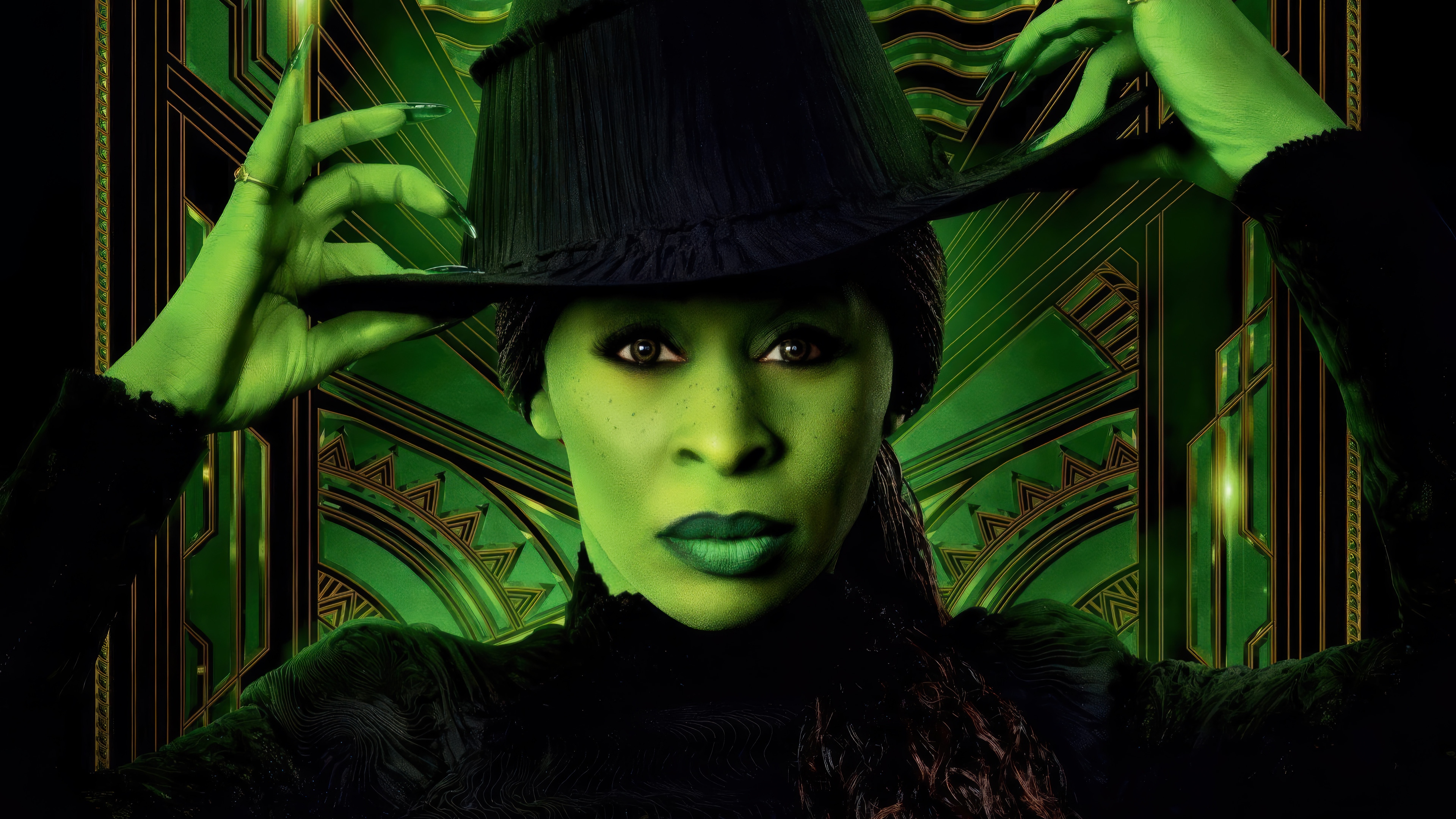 Cynthia Erivo as Elphaba in Wicked 4K HD Wallpaper