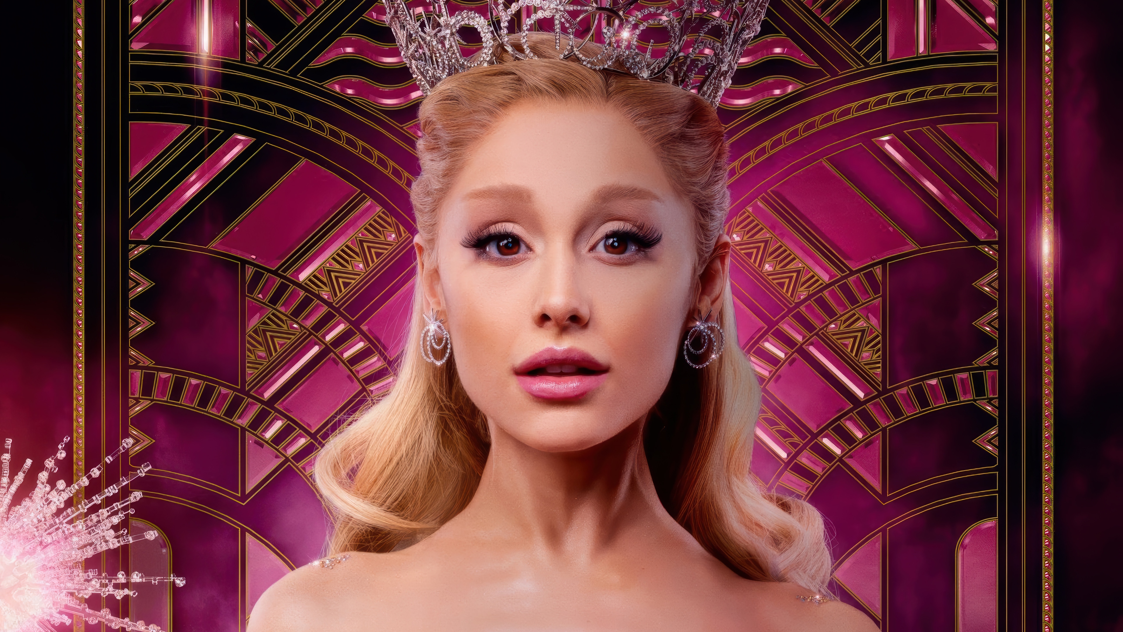 Ariana Grande as Galinda in Wicked 4K HD Wallpaper
