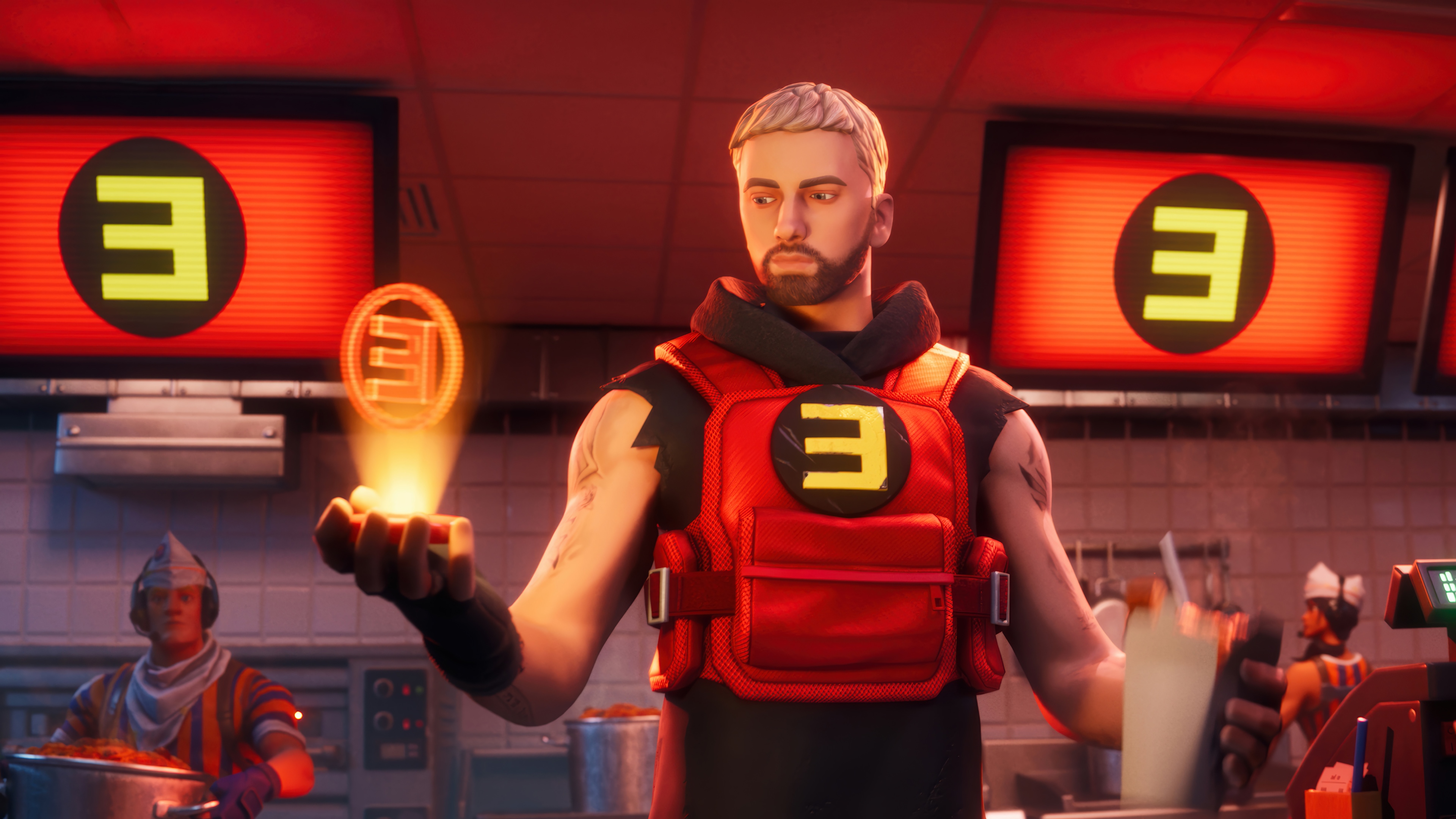 Fortnite Eminem 4K HD Wallpaper