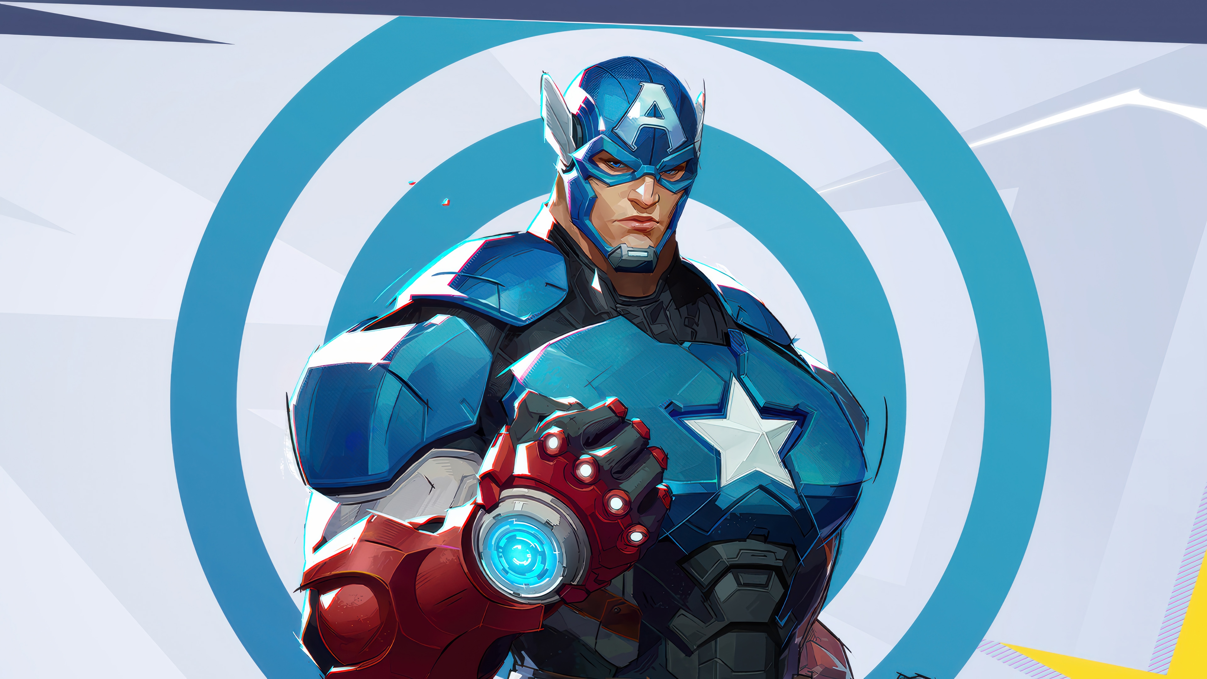 Captain America in Marvel Rivals 4K HD Wallpaper