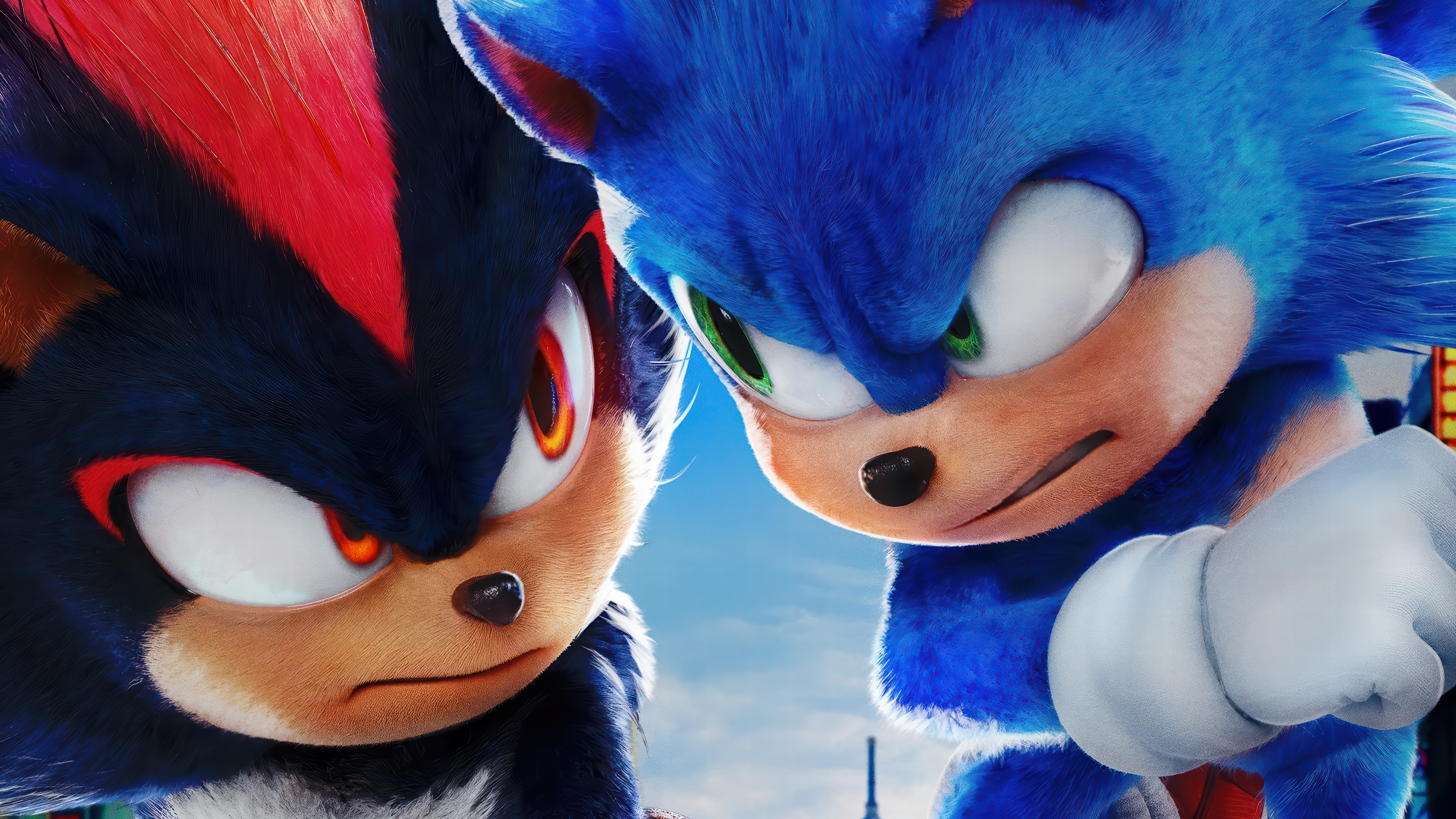Shadow the Hedgehog and Sonic the Hedgehog in 4K HD Wallpaper