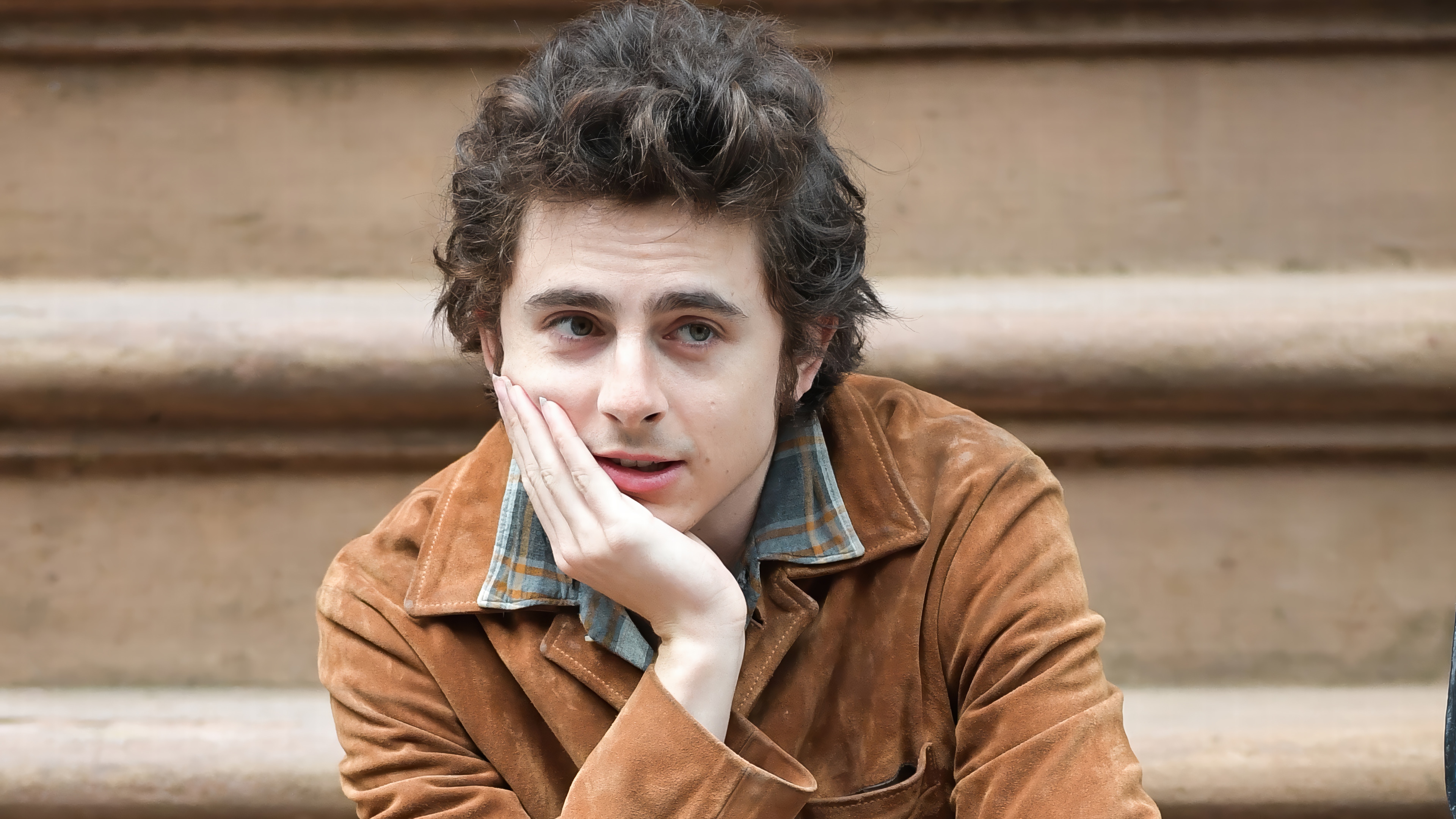 Timothee Chalamet in A Complete Unknown 4K HD Wallpaper