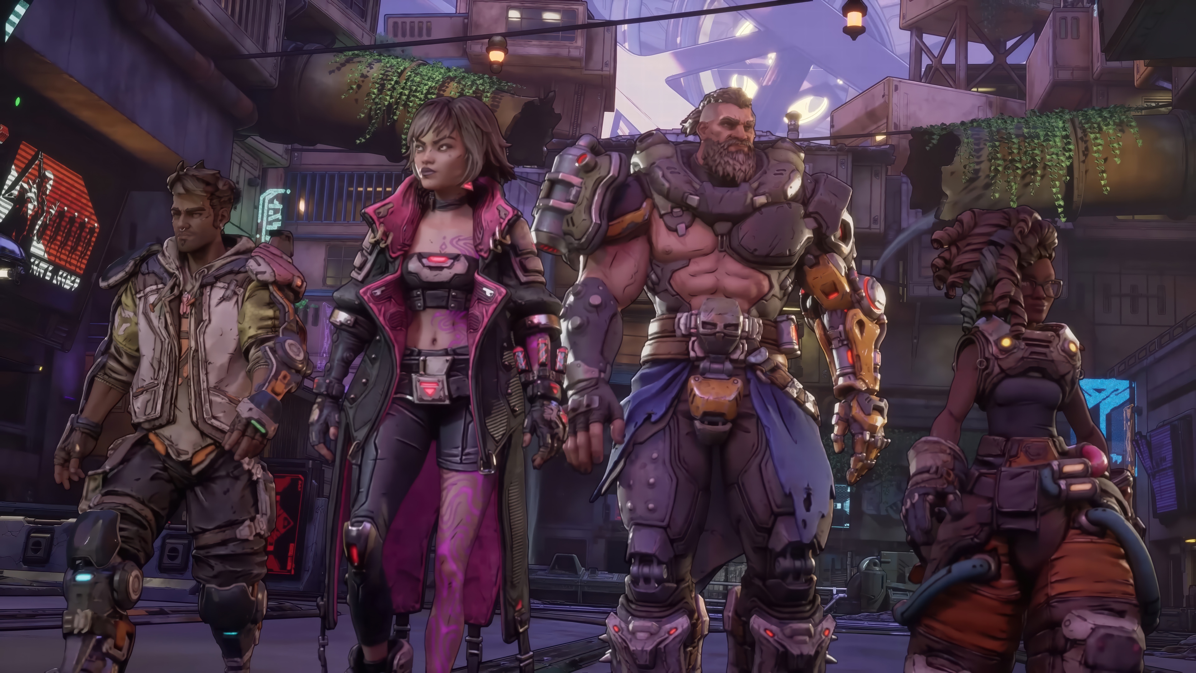 Borderlands 4 Characters in a City HD Wallpaper