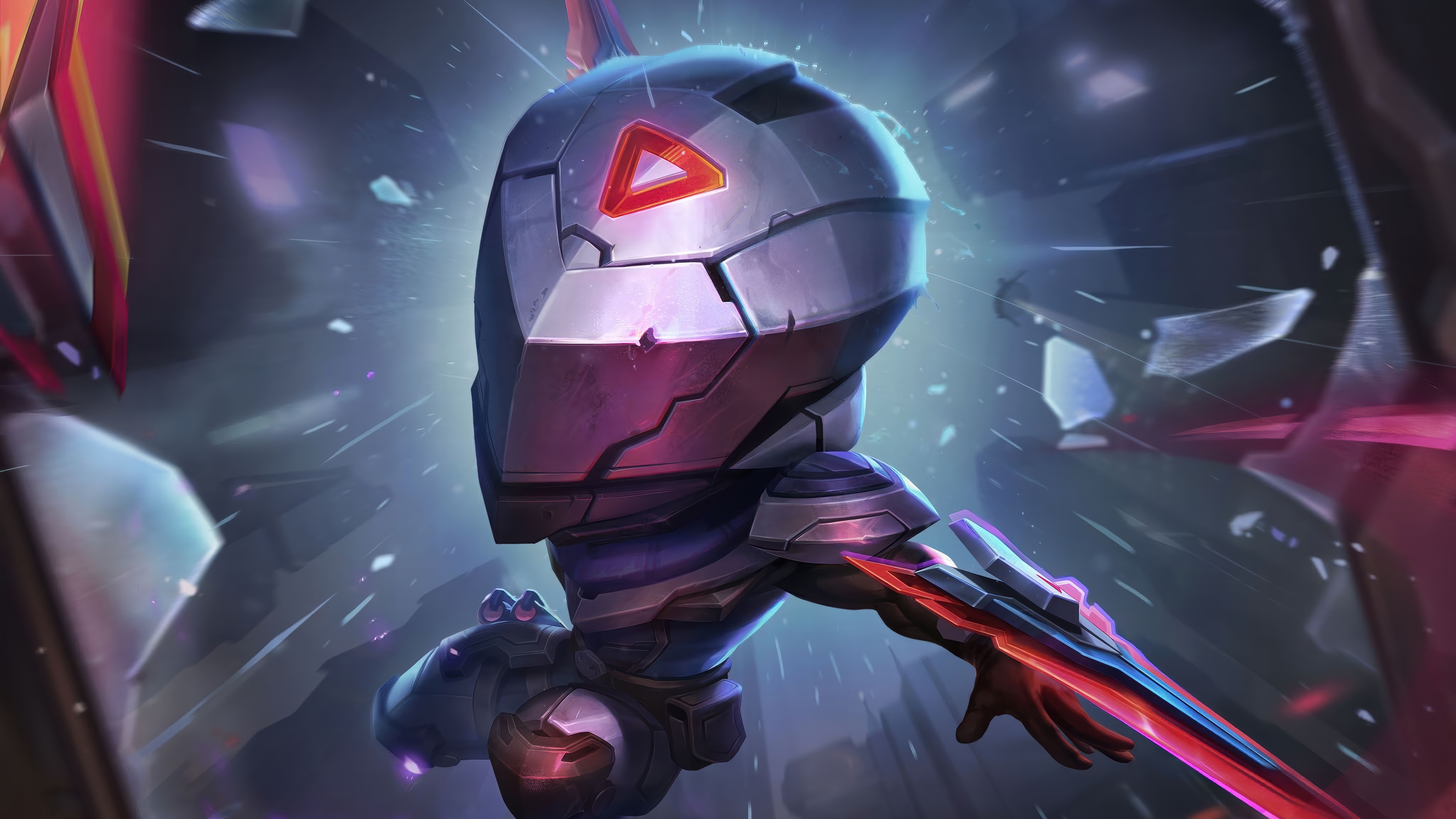 Chibi Zed from League of Legends in 4K HD Wallpaper