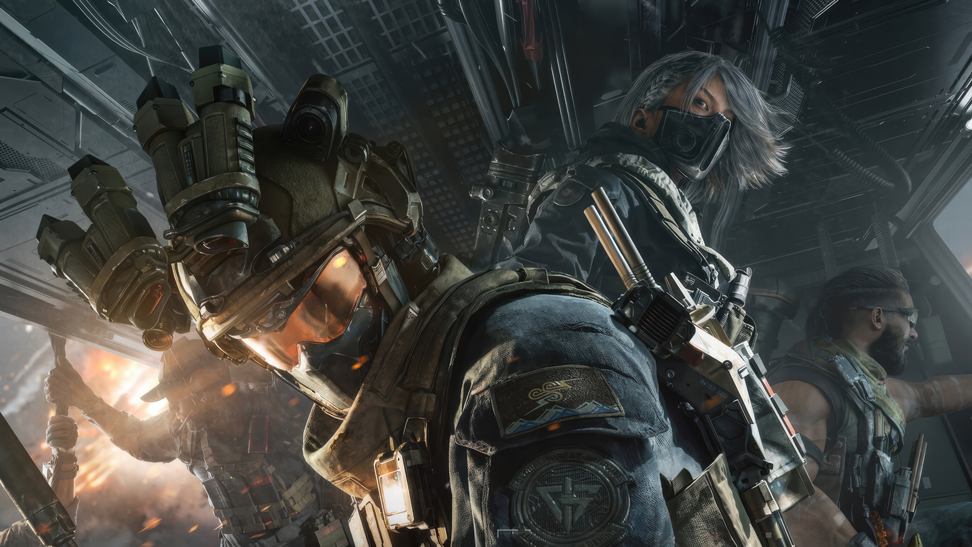 Delta Force soldiers in a video game 4K HD Wallpaper