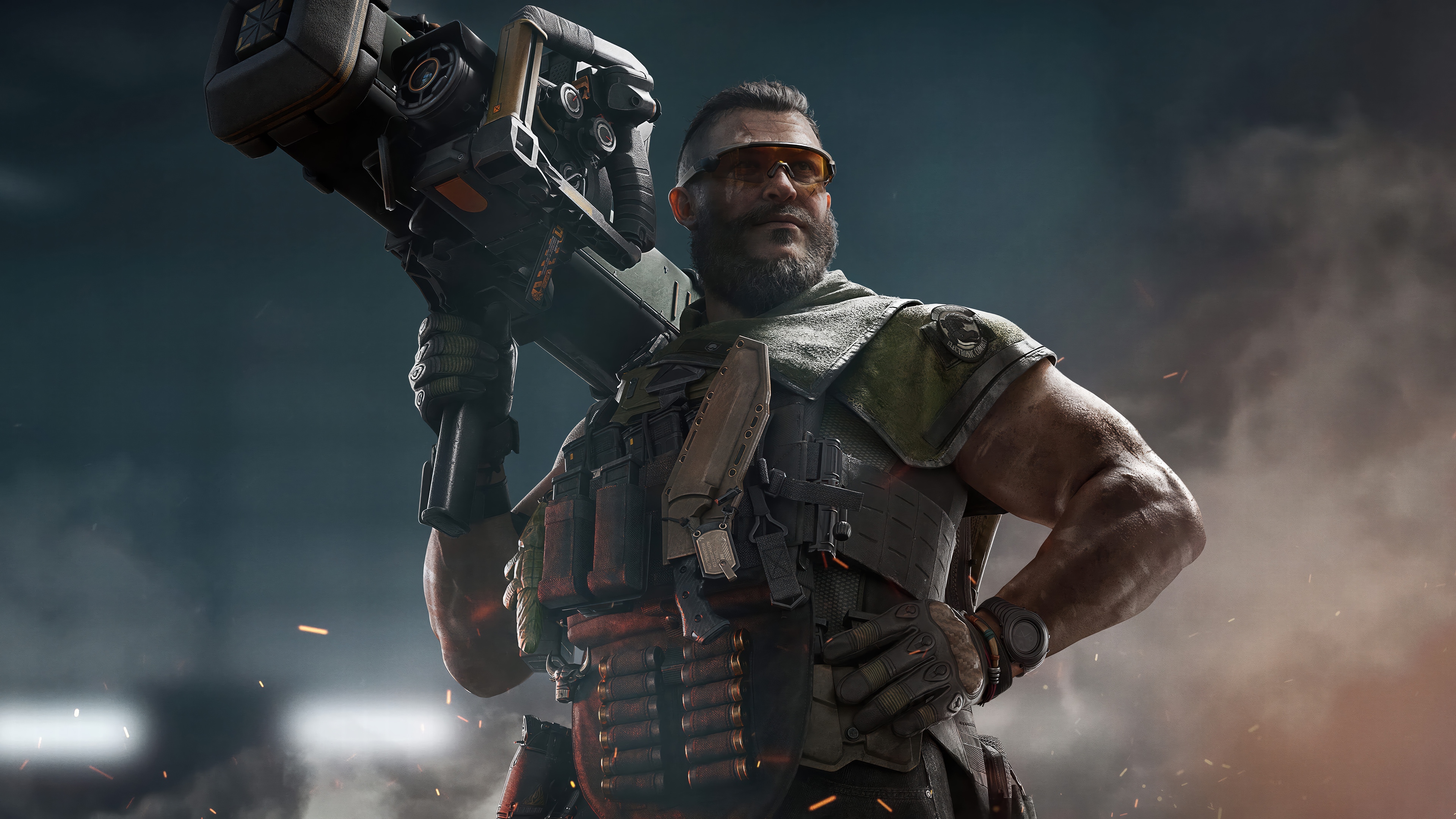 Delta Force Soldier with Heavy Weapon 4K HD Wallpaper