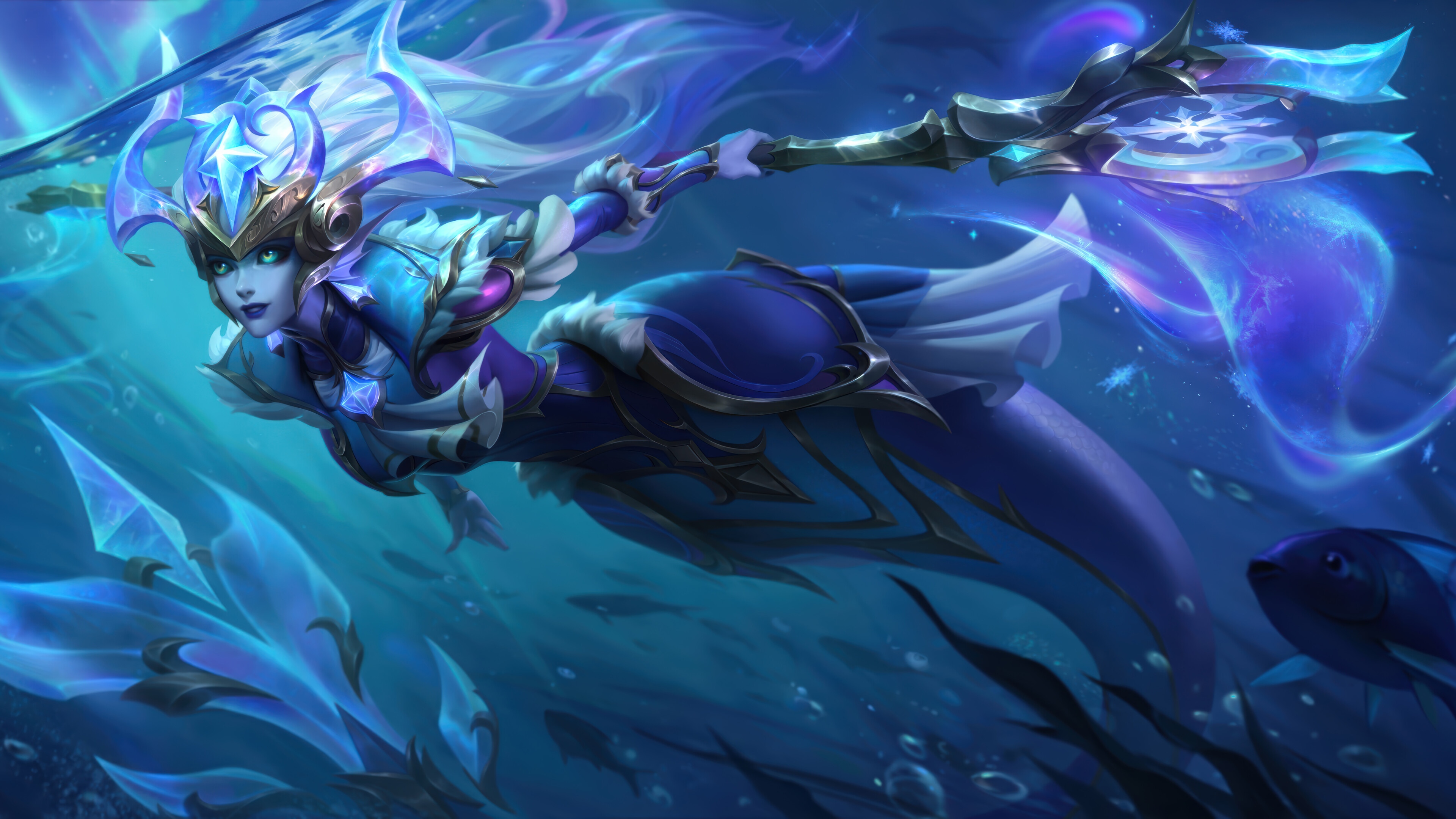 Winterblessed Nami Splash Art 4K HD Wallpaper
