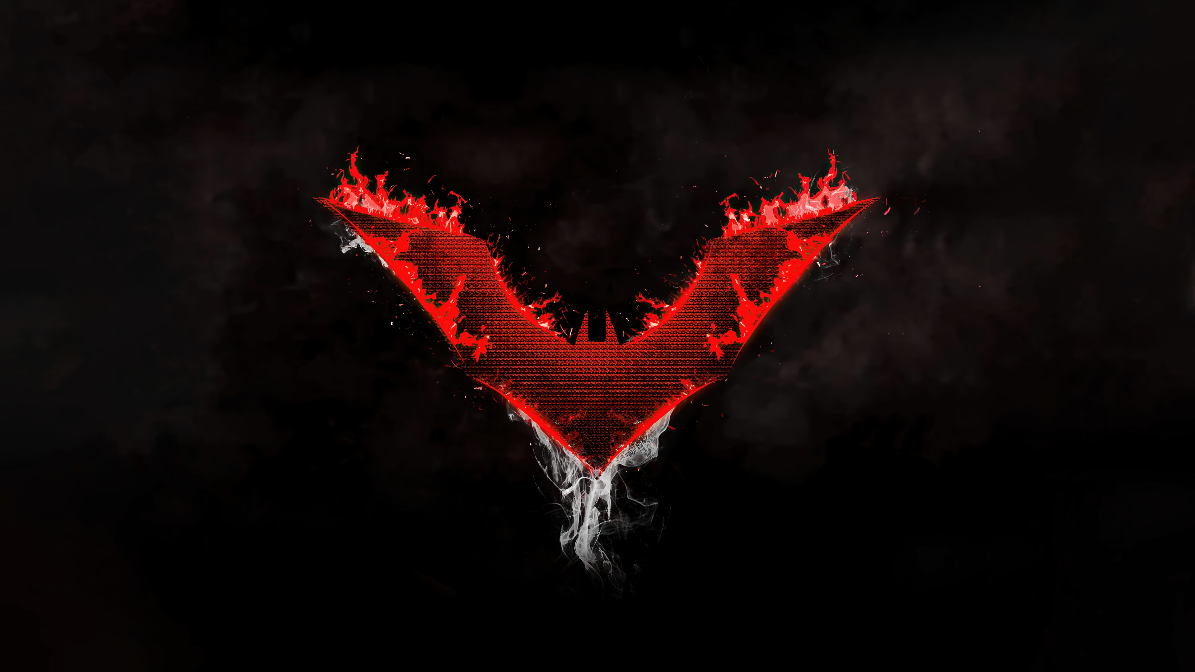 Red Hood Logo 4K HD Wallpaper