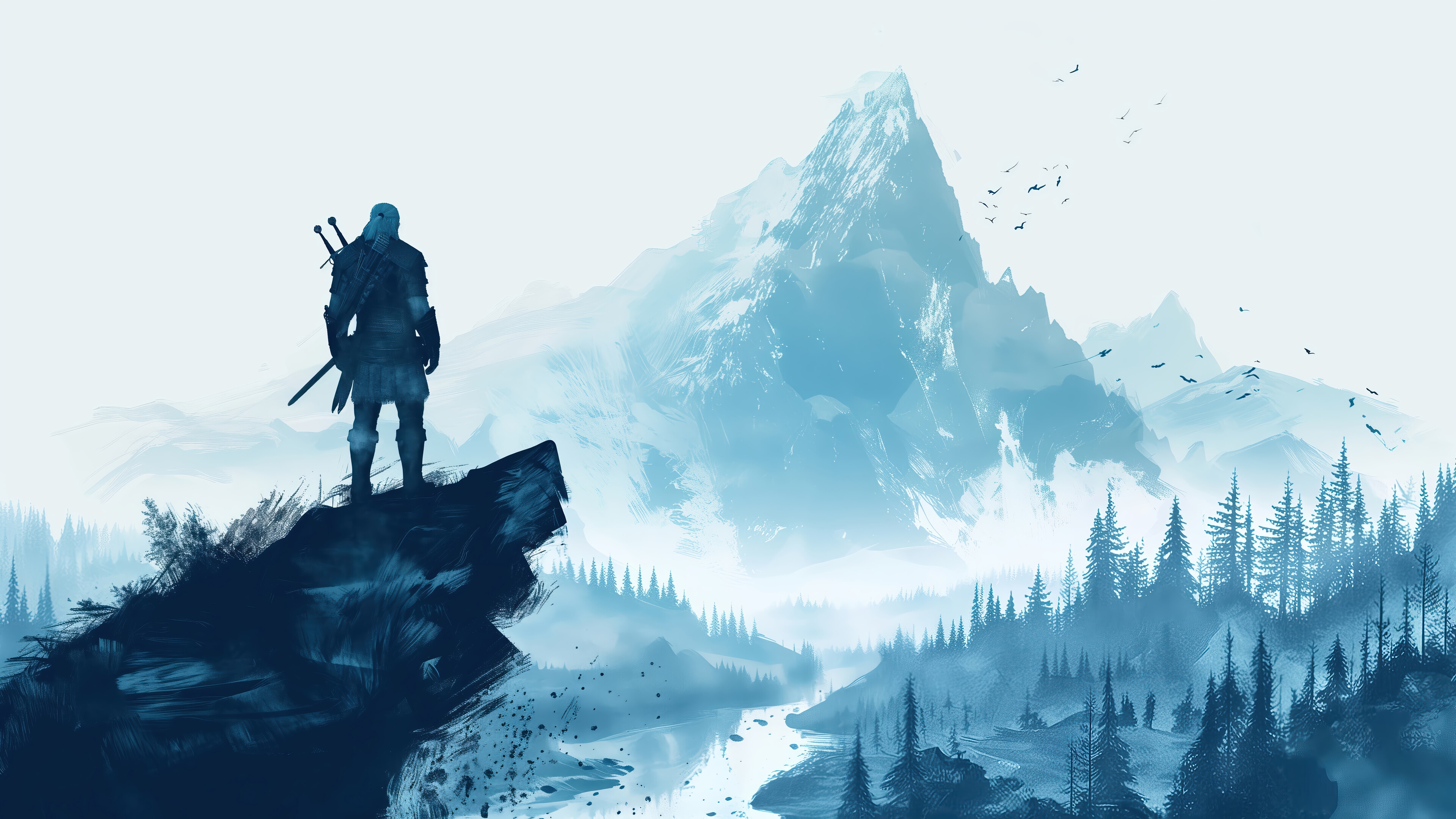 Geralt of Rivia from The Witcher 4K HD Wallpaper