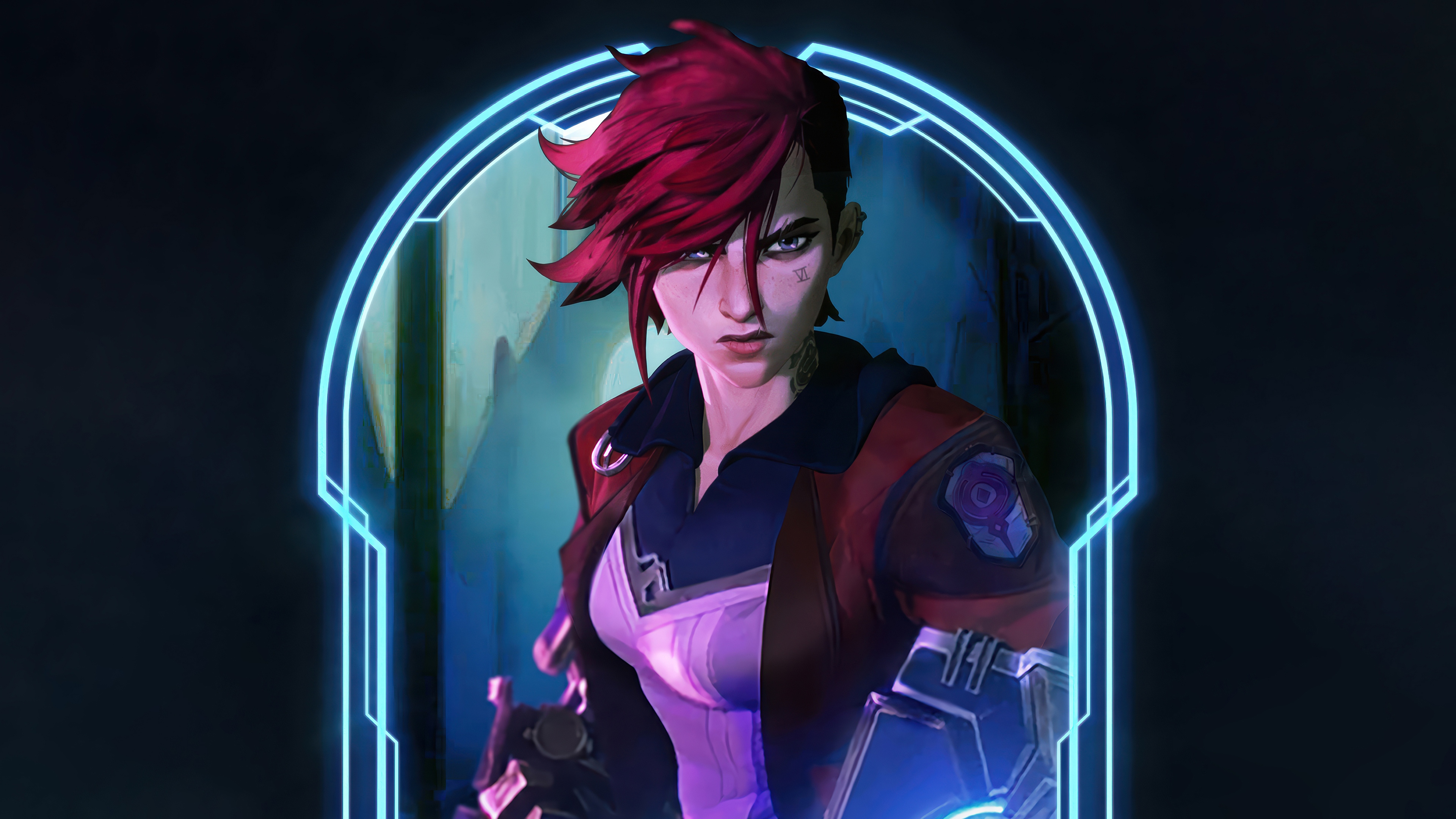 Vi from Arcane in 4K HD Wallpaper