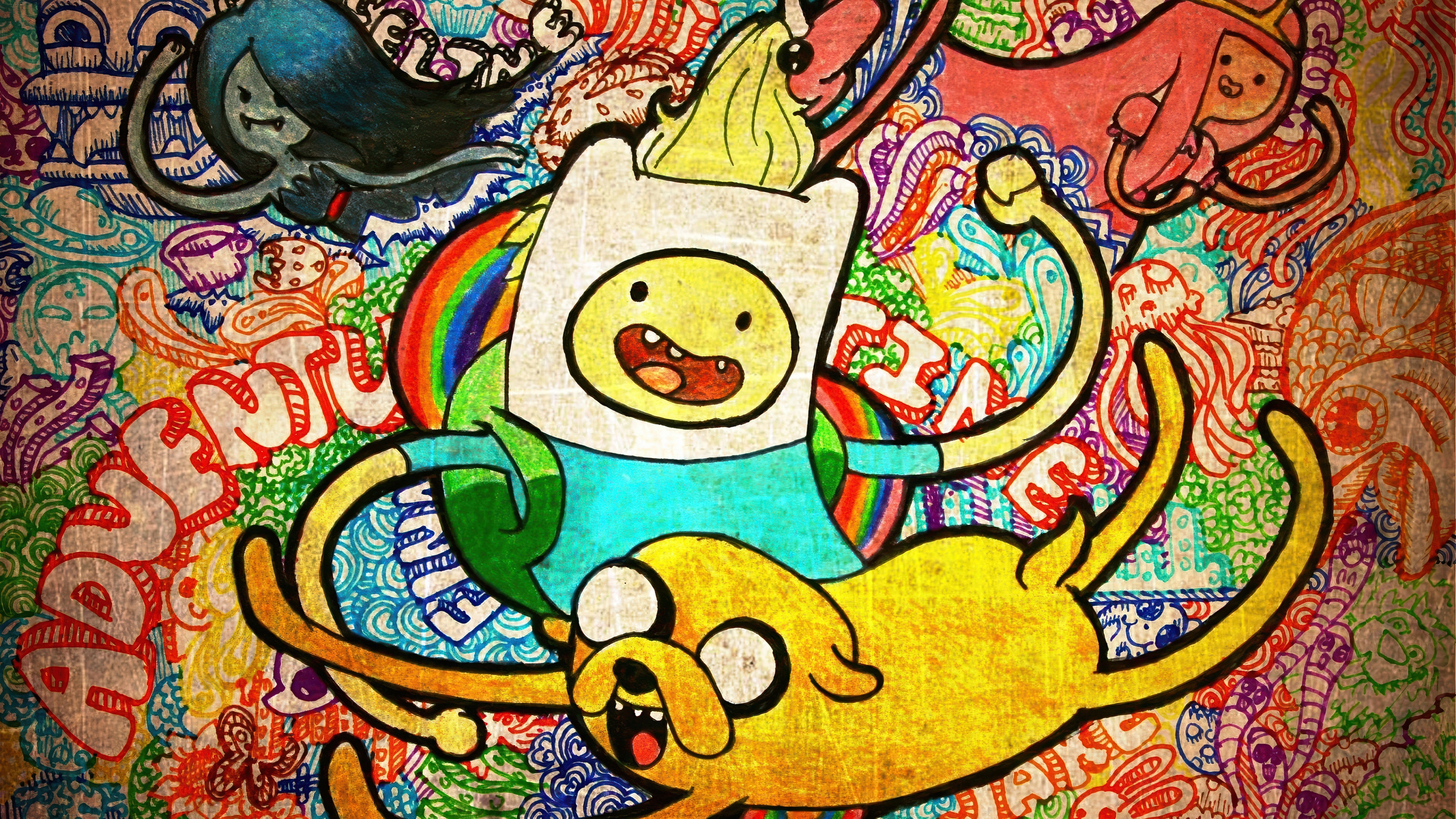 Adventure Time Finn and Jake 4K HD Wallpaper