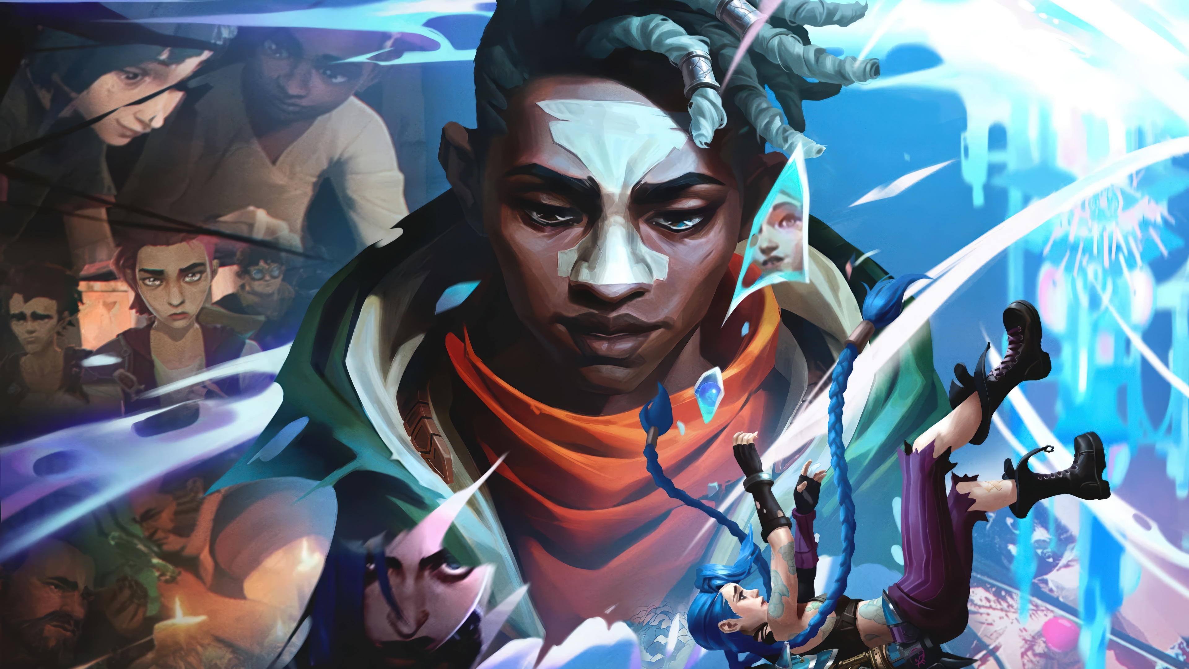 Arcane: Ekko and Jinx in 4K HD Wallpaper
