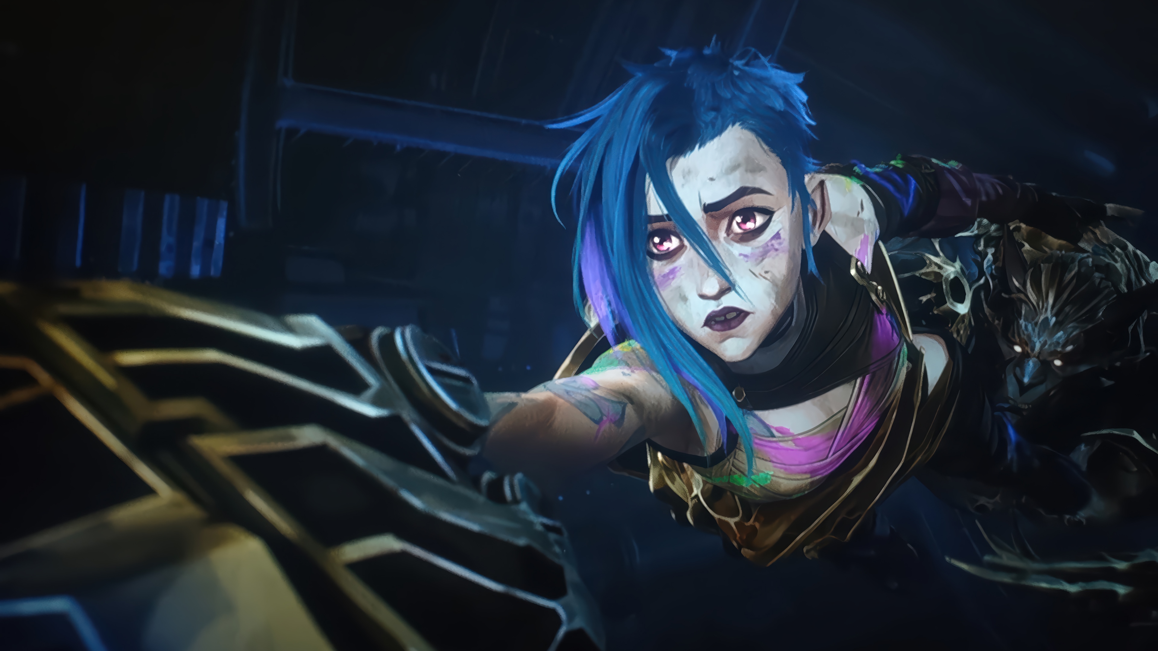 Jinx from Arcane in 4K HD Wallpaper