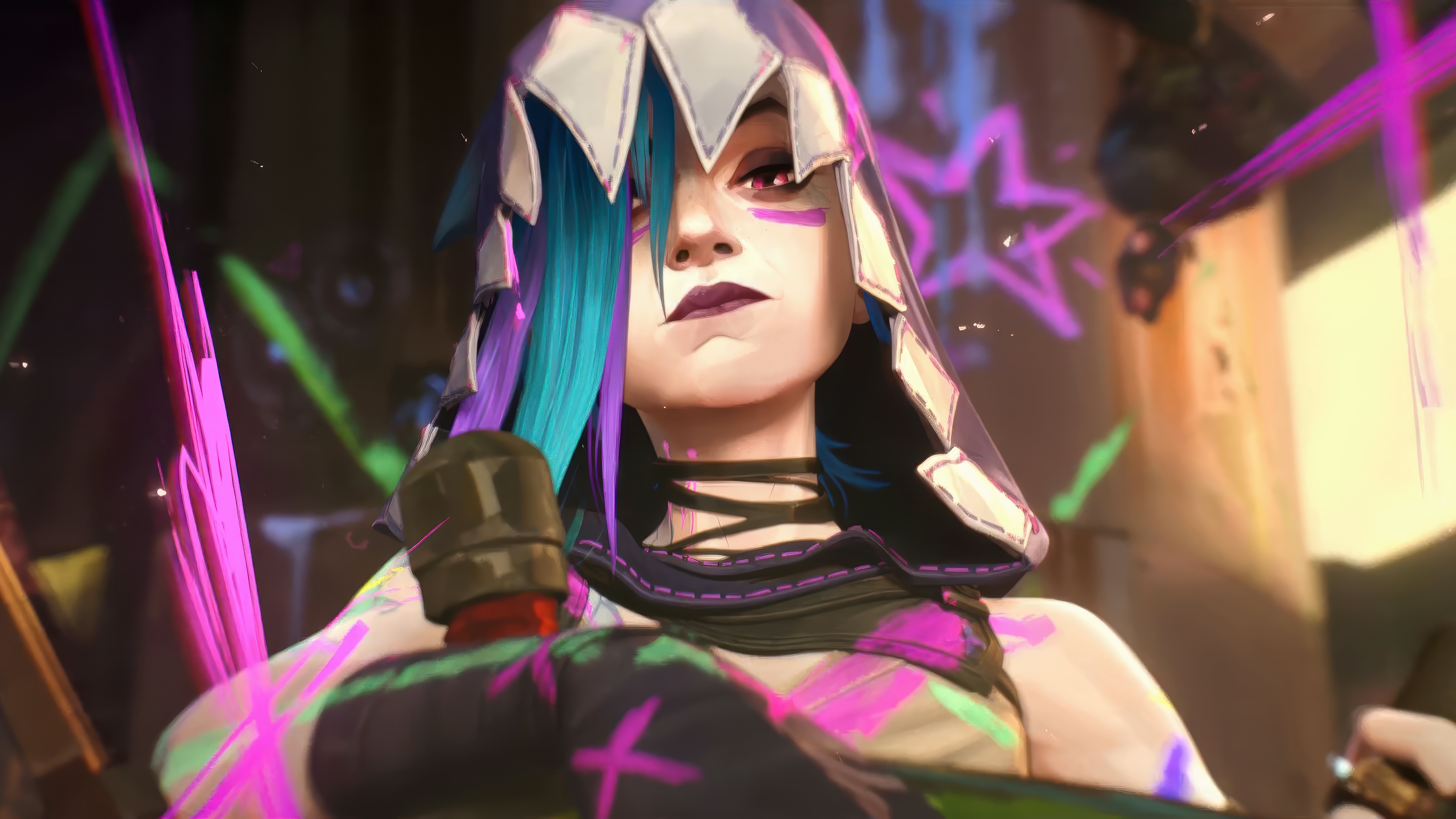 Jinx from Arcane Series 4K HD Wallpaper
